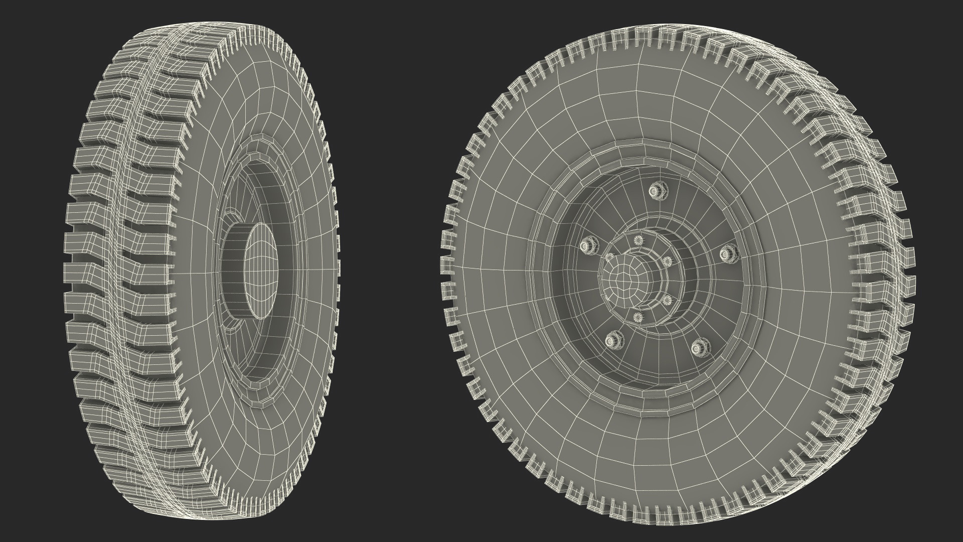 3D model Wheel for Portable Construction Machines