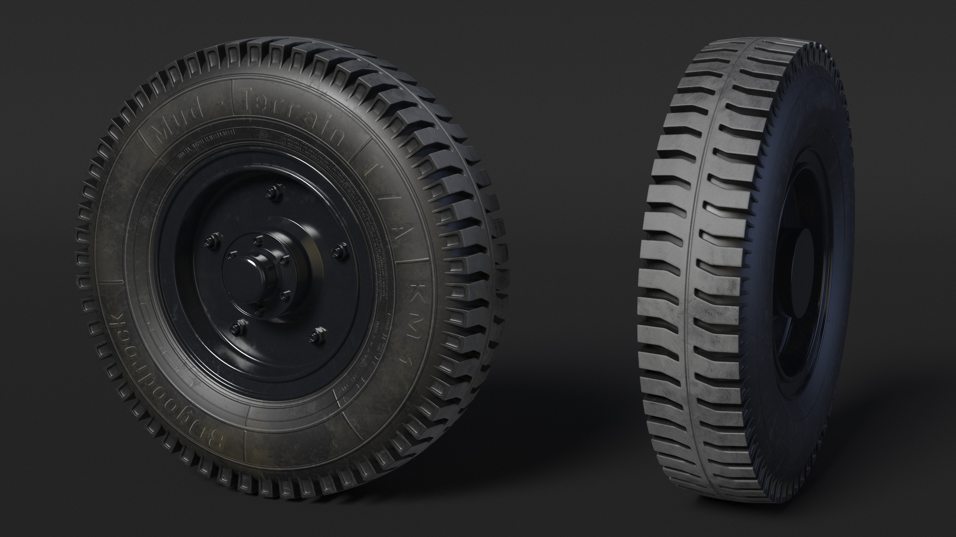 3D model Wheel for Portable Construction Machines