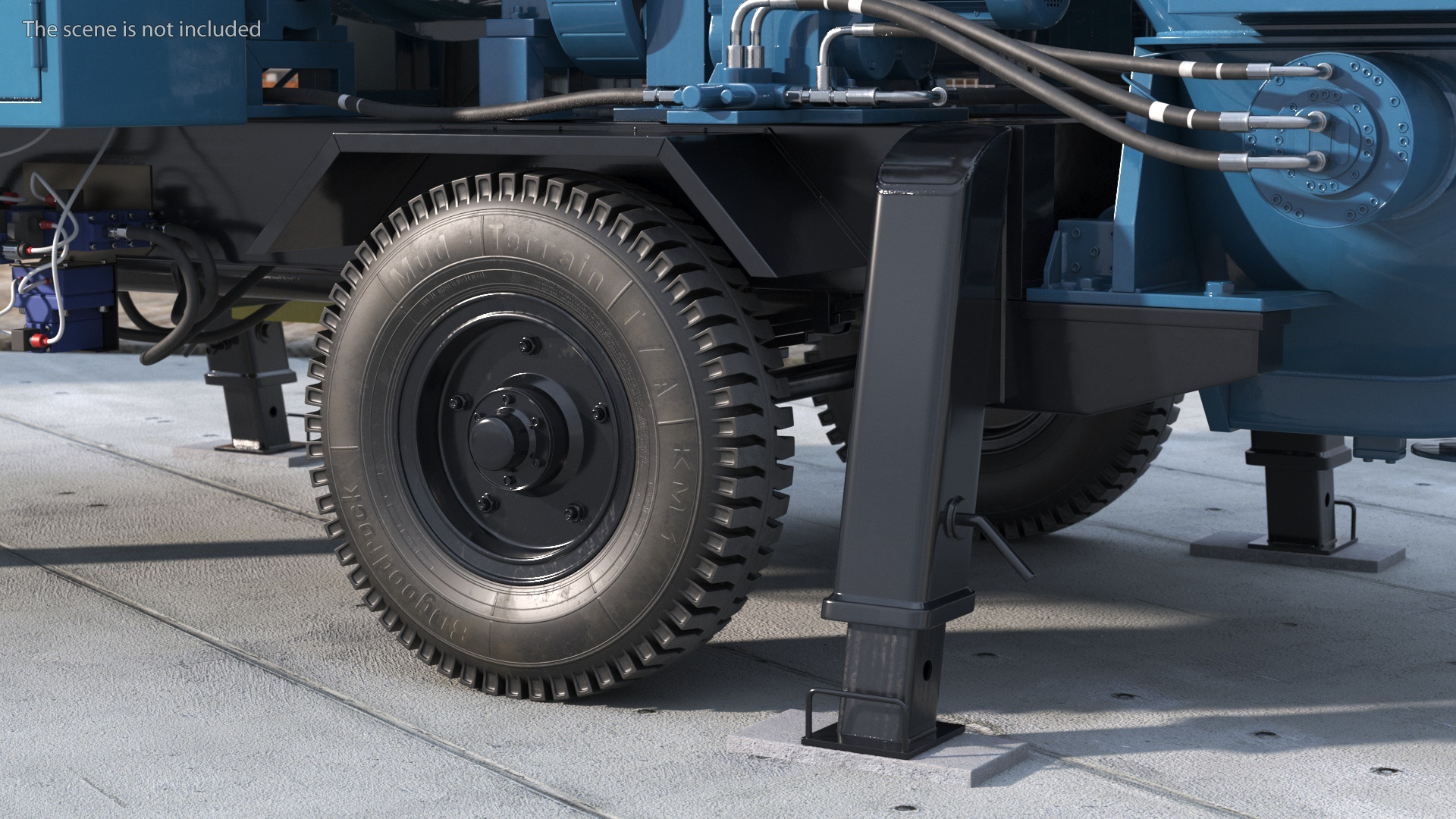 3D model Wheel for Portable Construction Machines