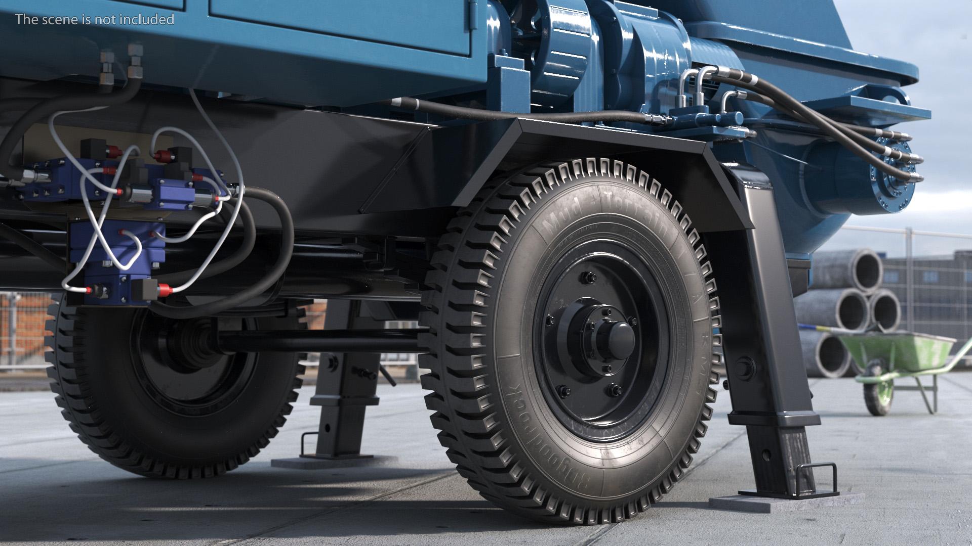 3D model Wheel for Portable Construction Machines