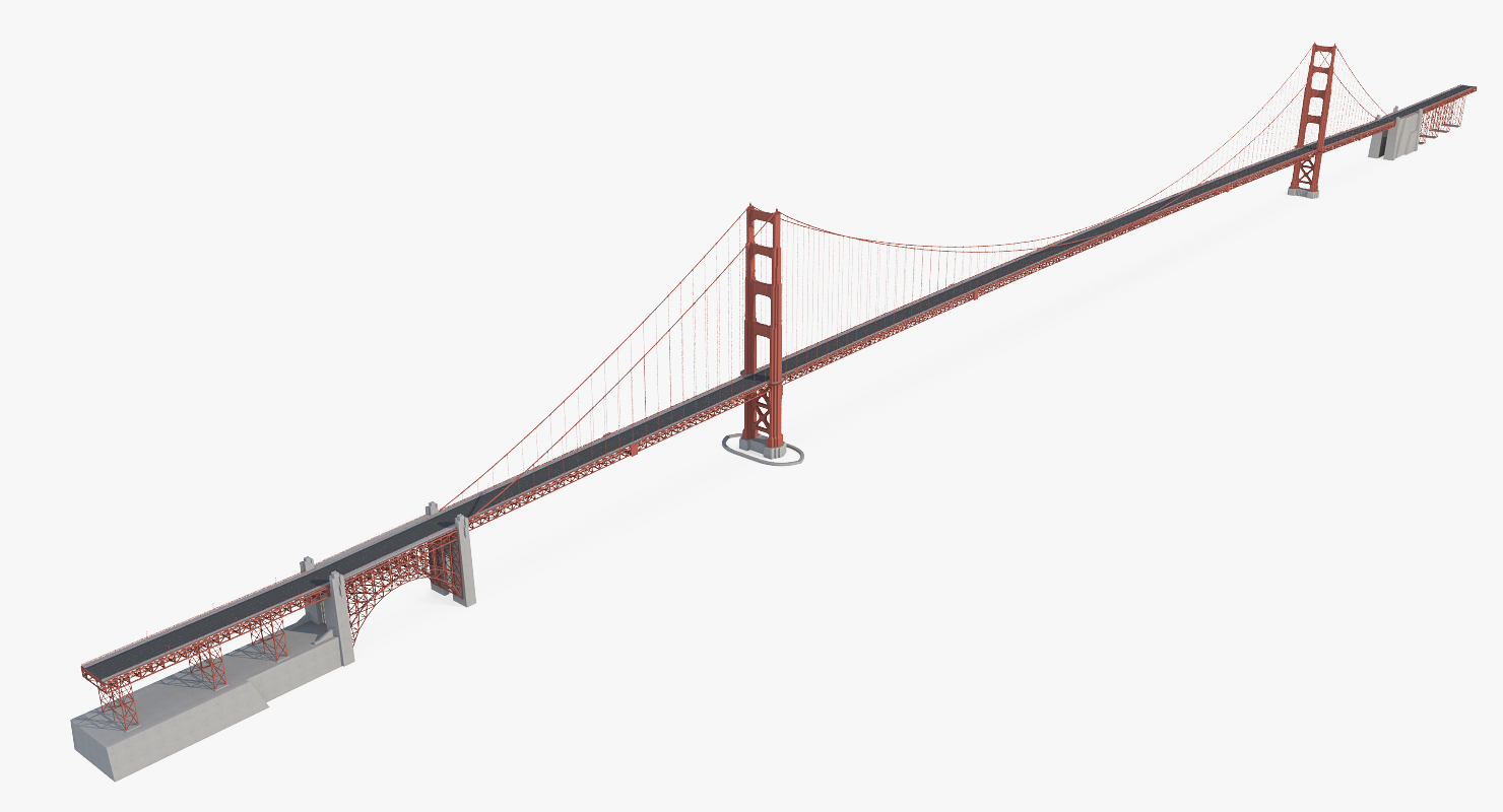 3D Golden Gate Bridge model