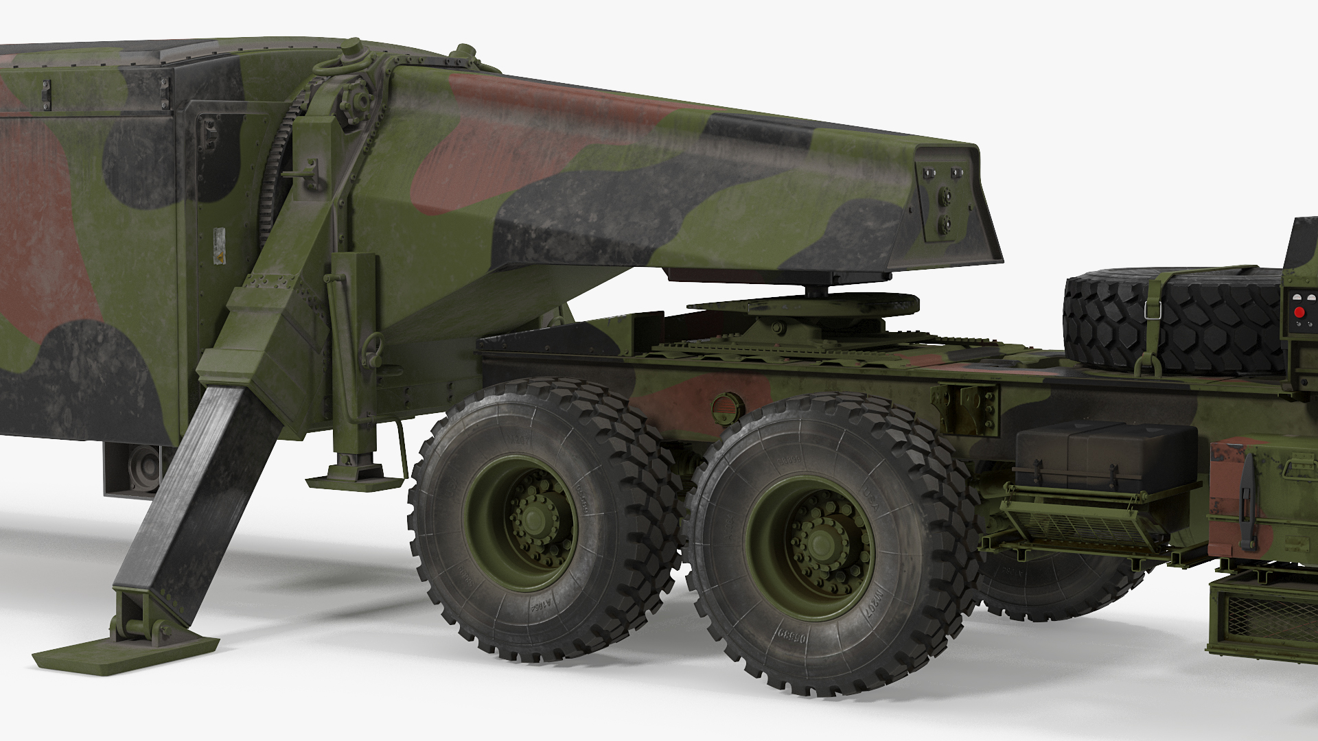 3D Camouflage M983 Tractor with TPY2 Radar Rigged