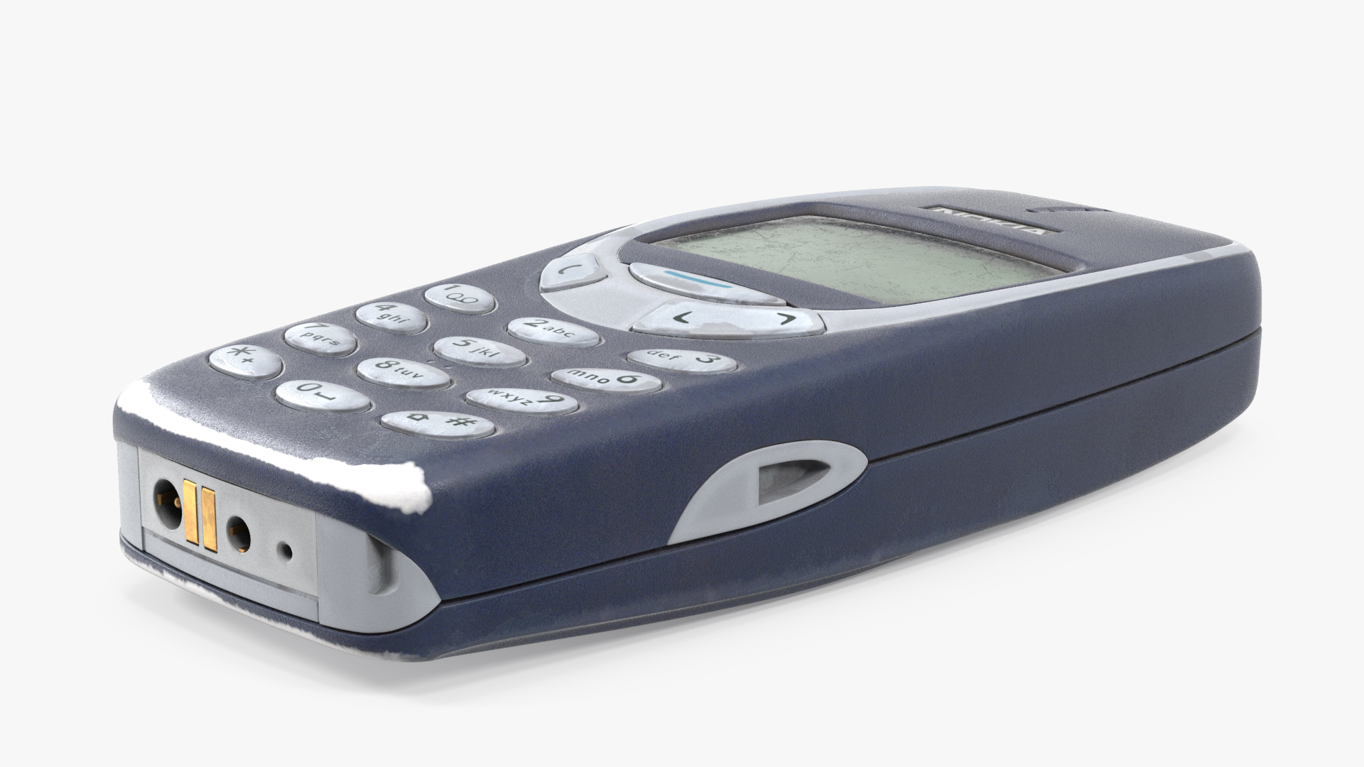 3D Old Scratched Phone Nokia 3310 Switched Off model