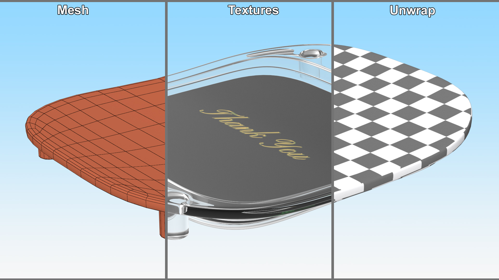 3D model Plastic Cash Tray with Caption