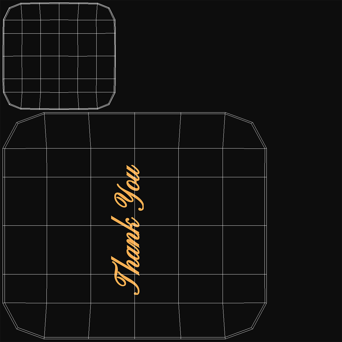 3D model Plastic Cash Tray with Caption