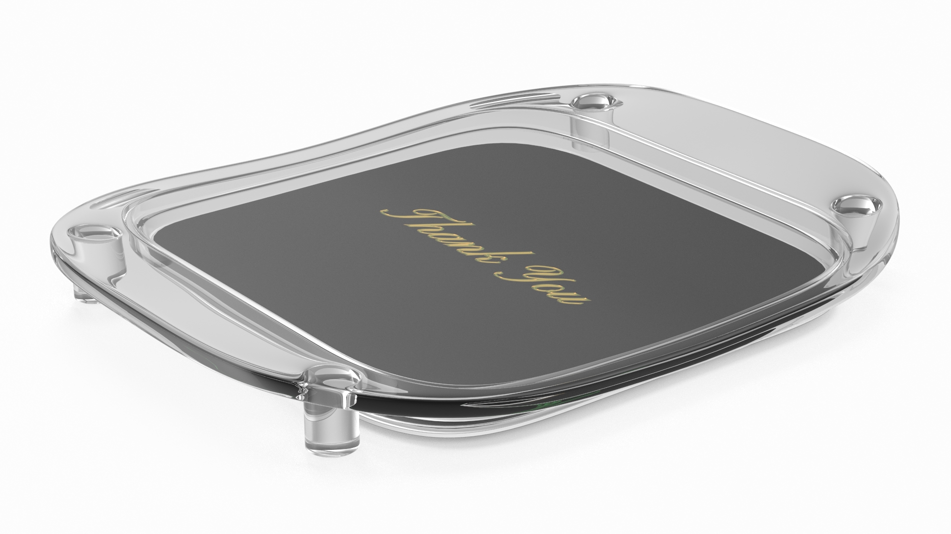 3D model Plastic Cash Tray with Caption