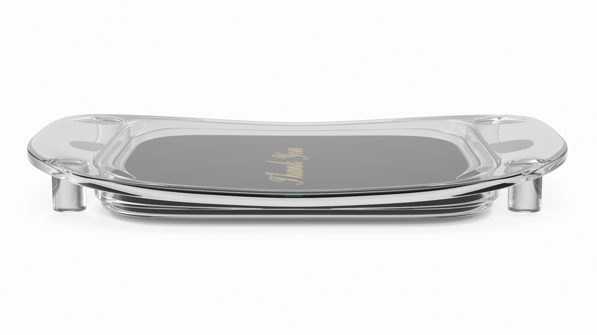 3D model Plastic Cash Tray with Caption