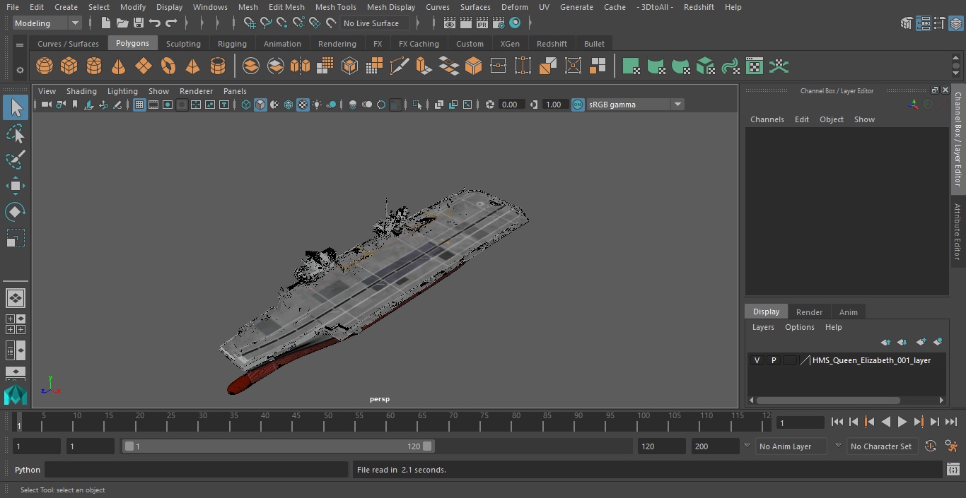 HMS Queen Elizabeth 3D model