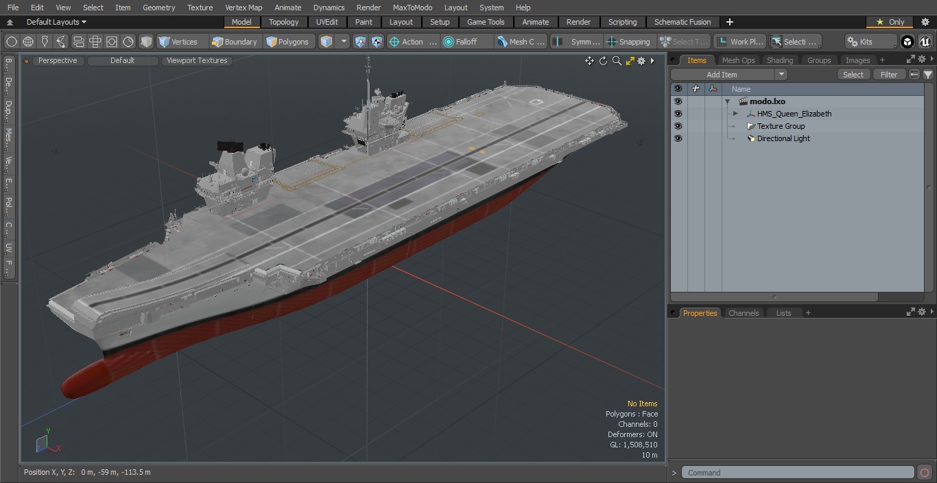 HMS Queen Elizabeth 3D model