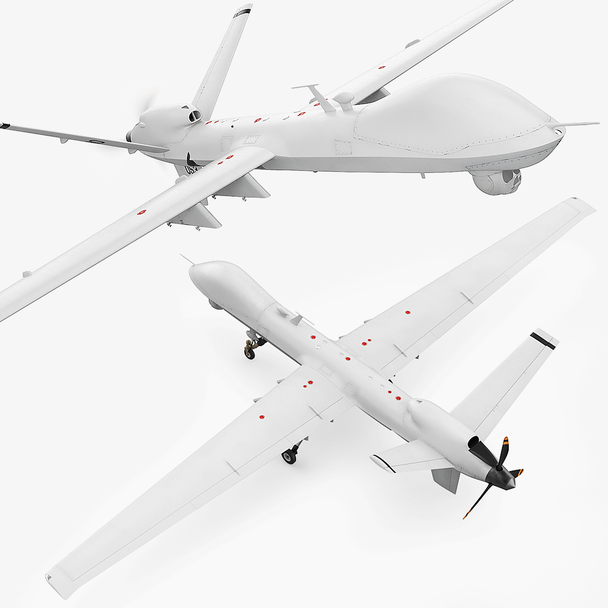 Military Reconnaissance Drone Rigged
