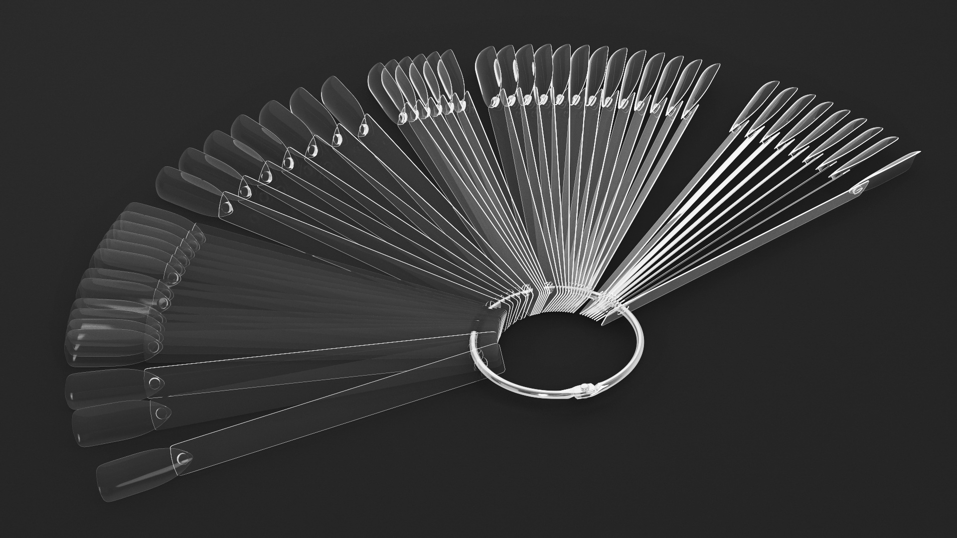 Fan Nail Display Palette 3D model