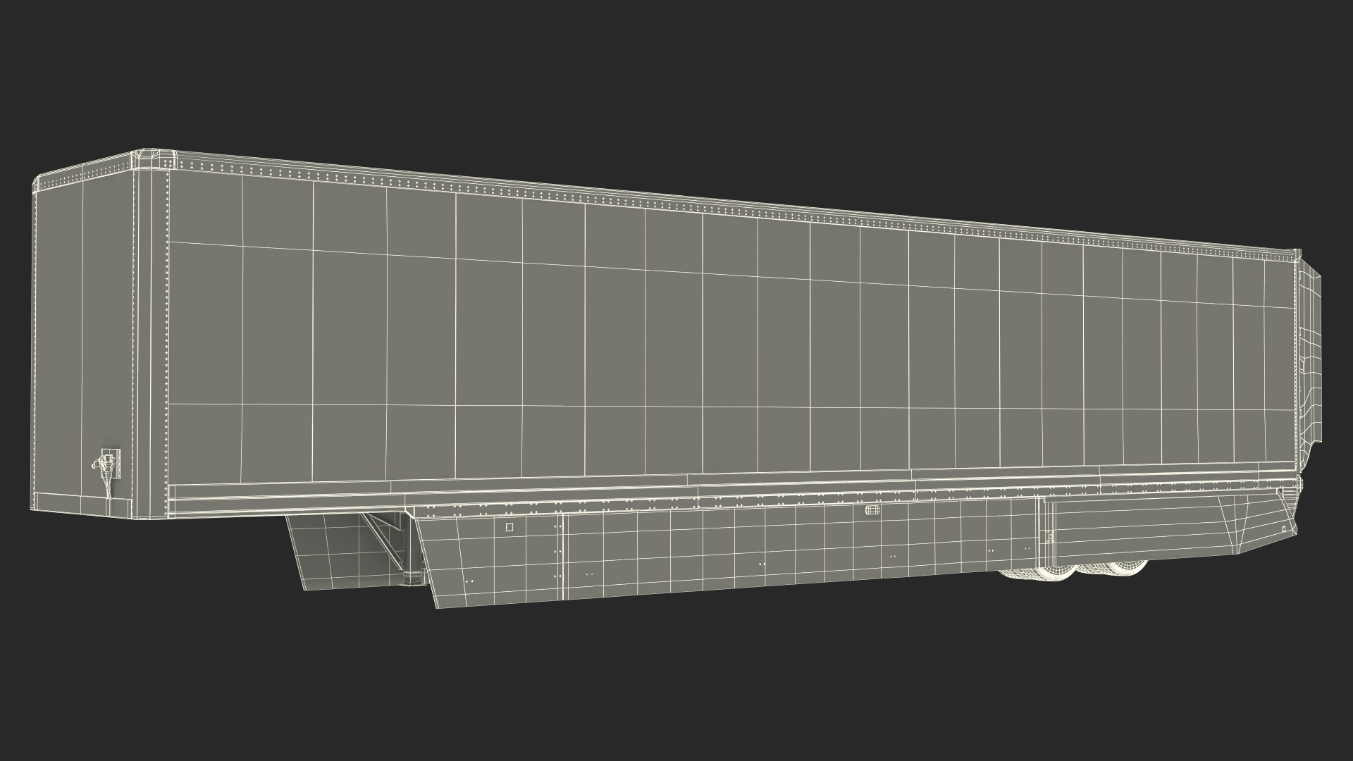 Trailer for Modern Truck 3D model
