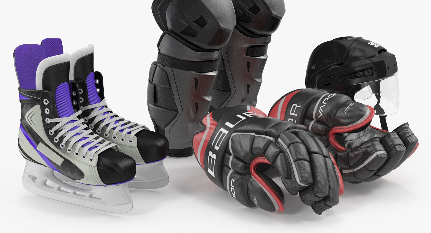 3D Hockey Protective Gear Kit 4 model