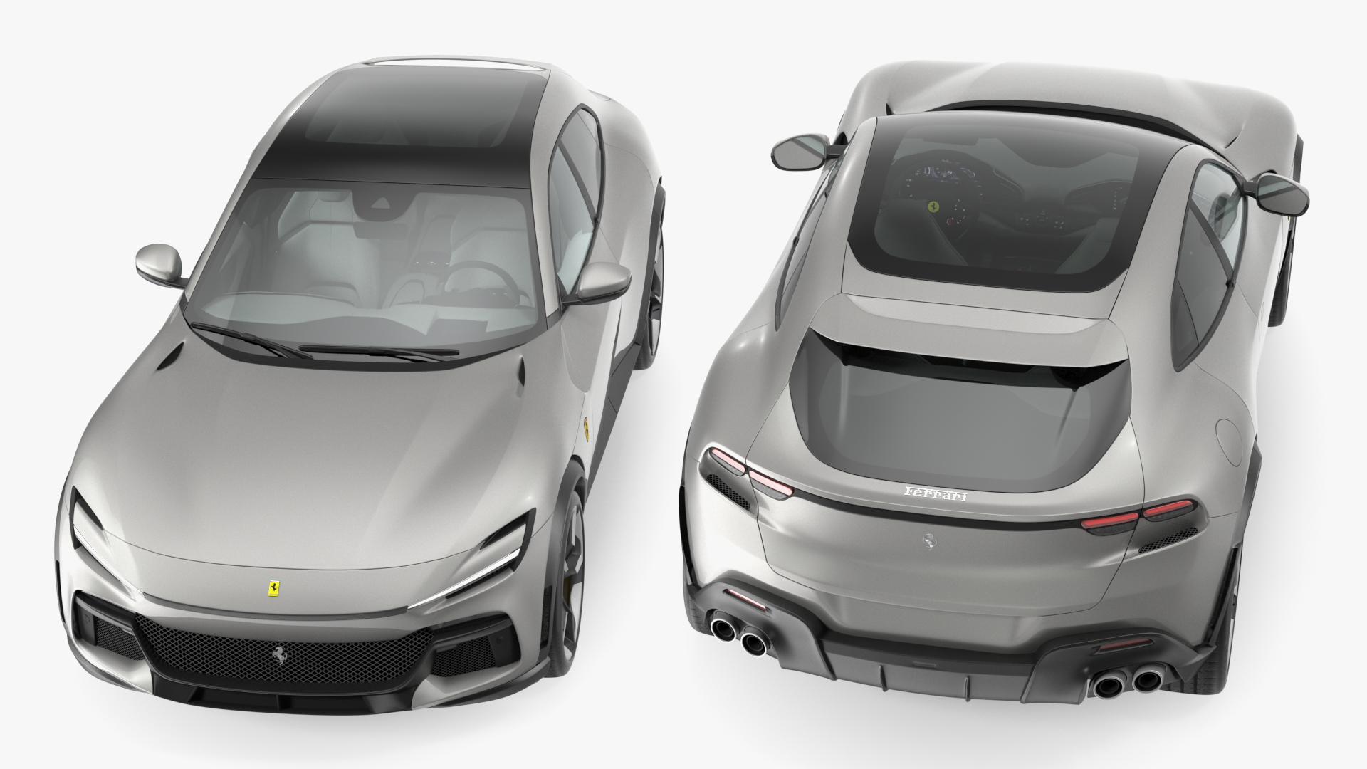 2023 Ferrari Purosangue SUV Grey 3D