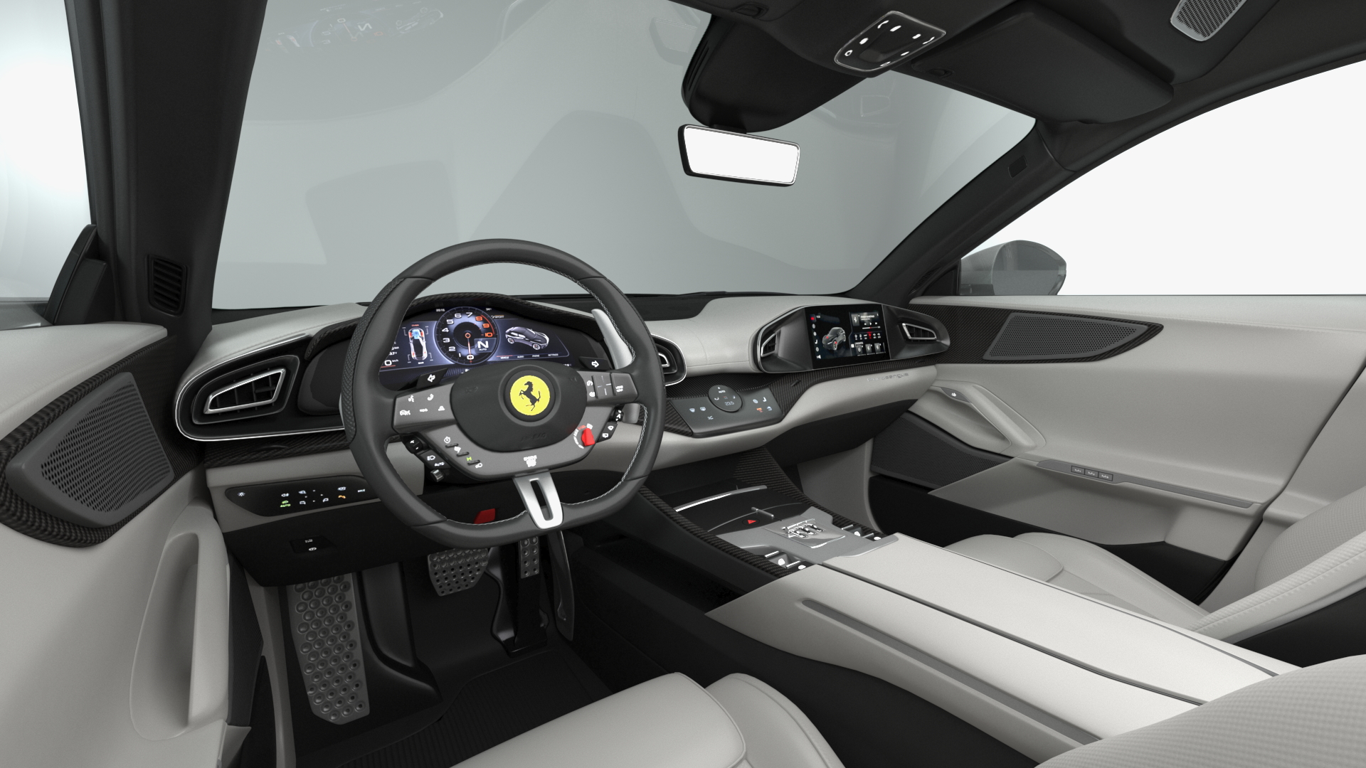 2023 Ferrari Purosangue SUV Grey 3D