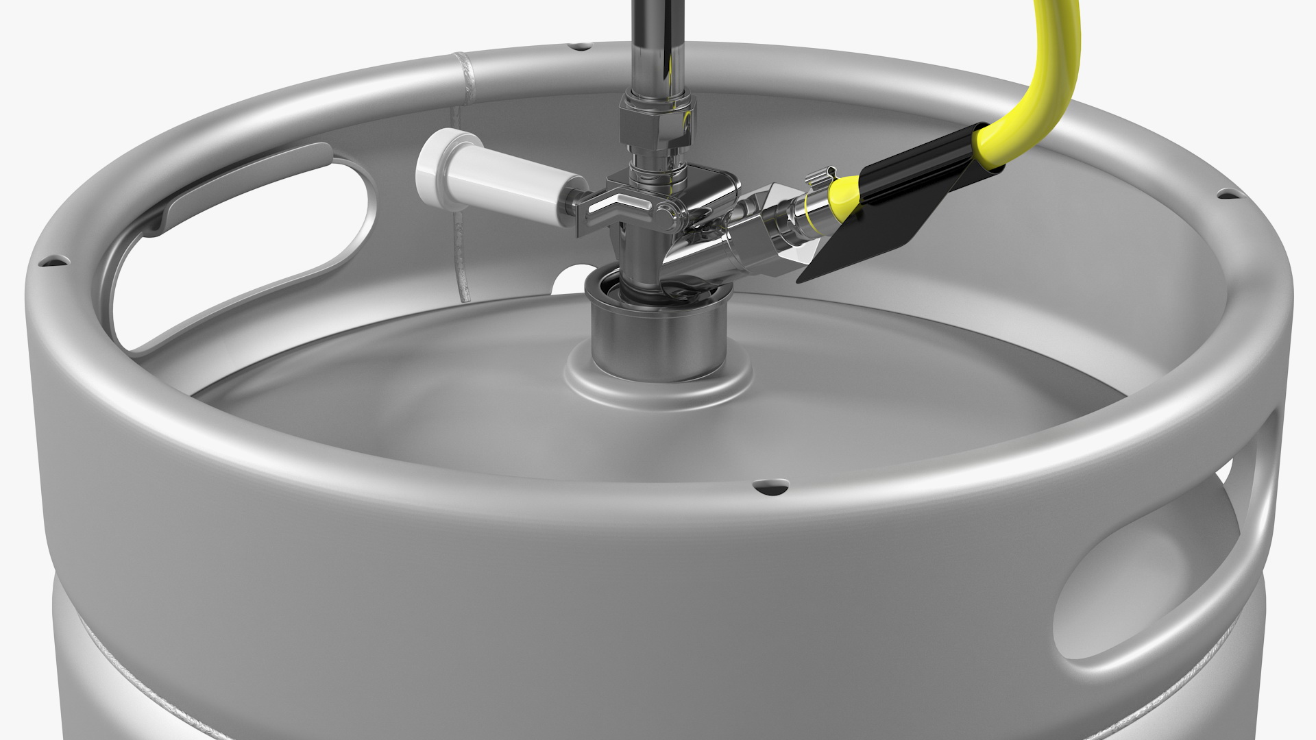 3D model Beer Keg 50L with Portable Tap
