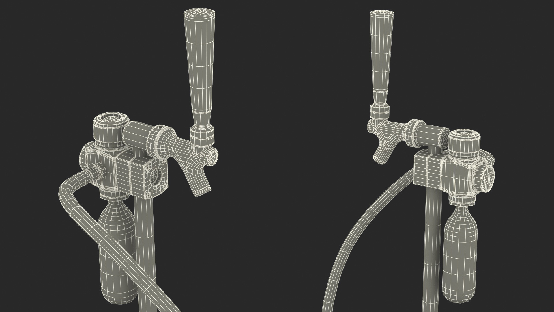 3D model Beer Keg 50L with Portable Tap