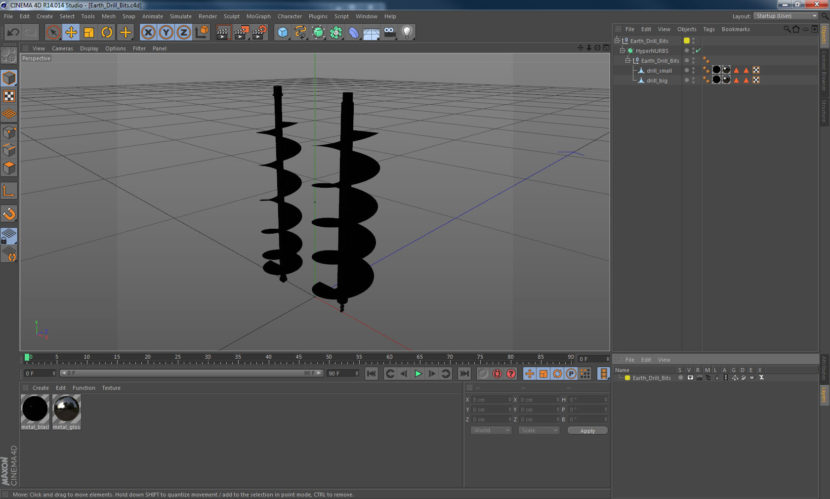 3D Earth Drill Bits
