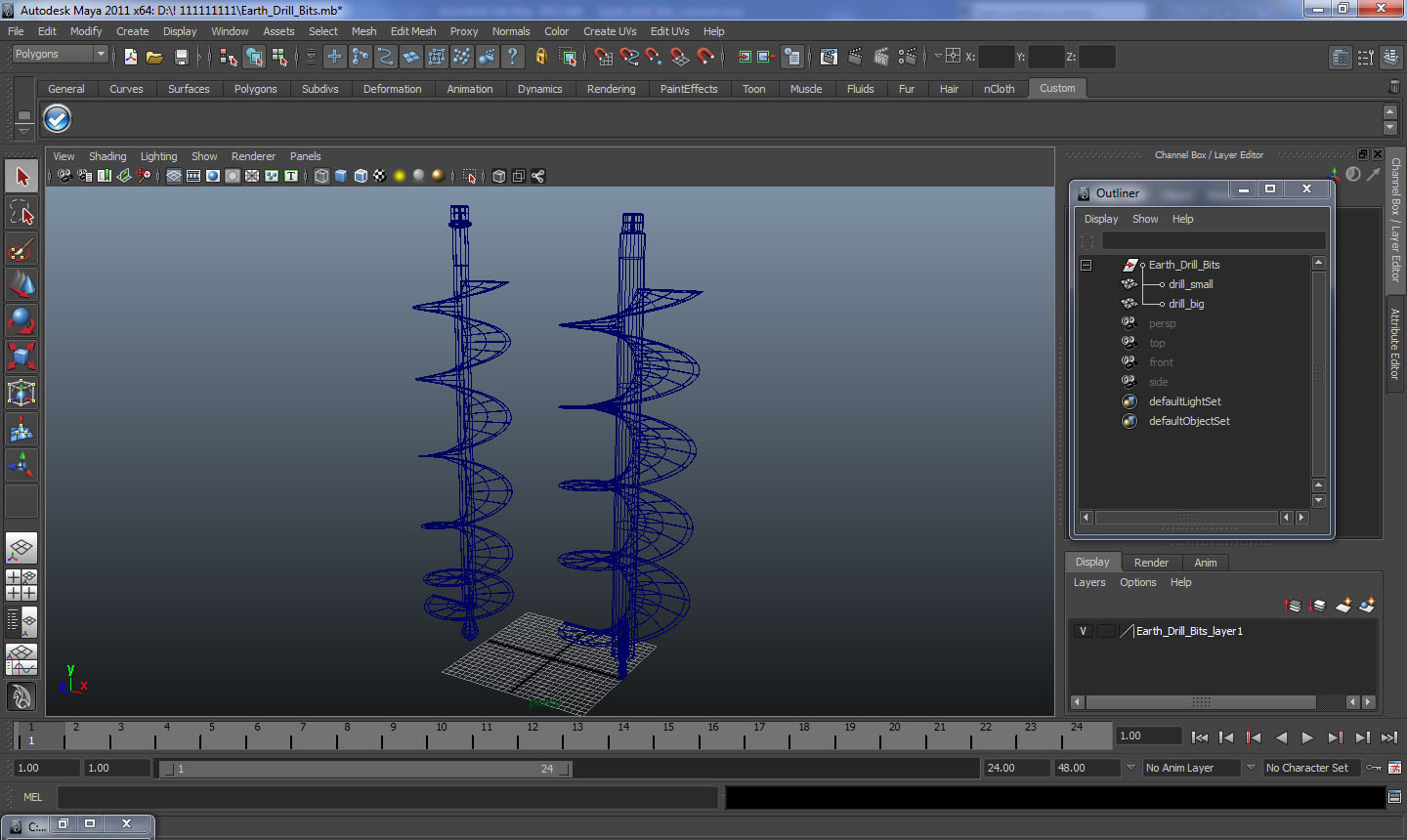 3D Earth Drill Bits