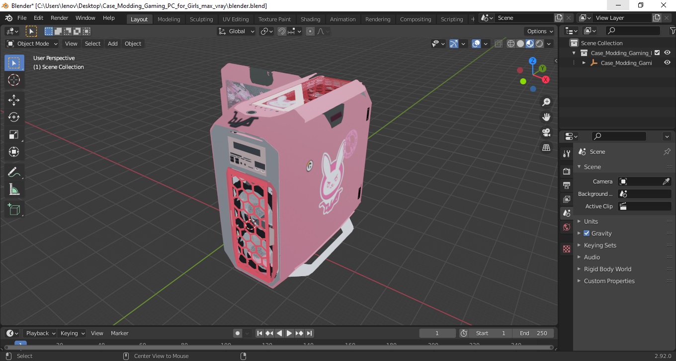Case Modding Gaming PC for Girls 3D