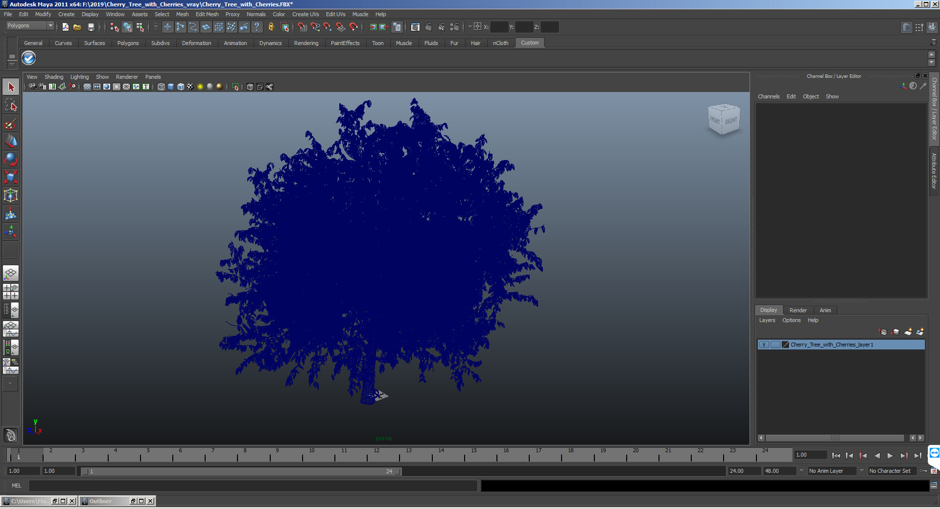 3D model Cherry Tree with Cherries