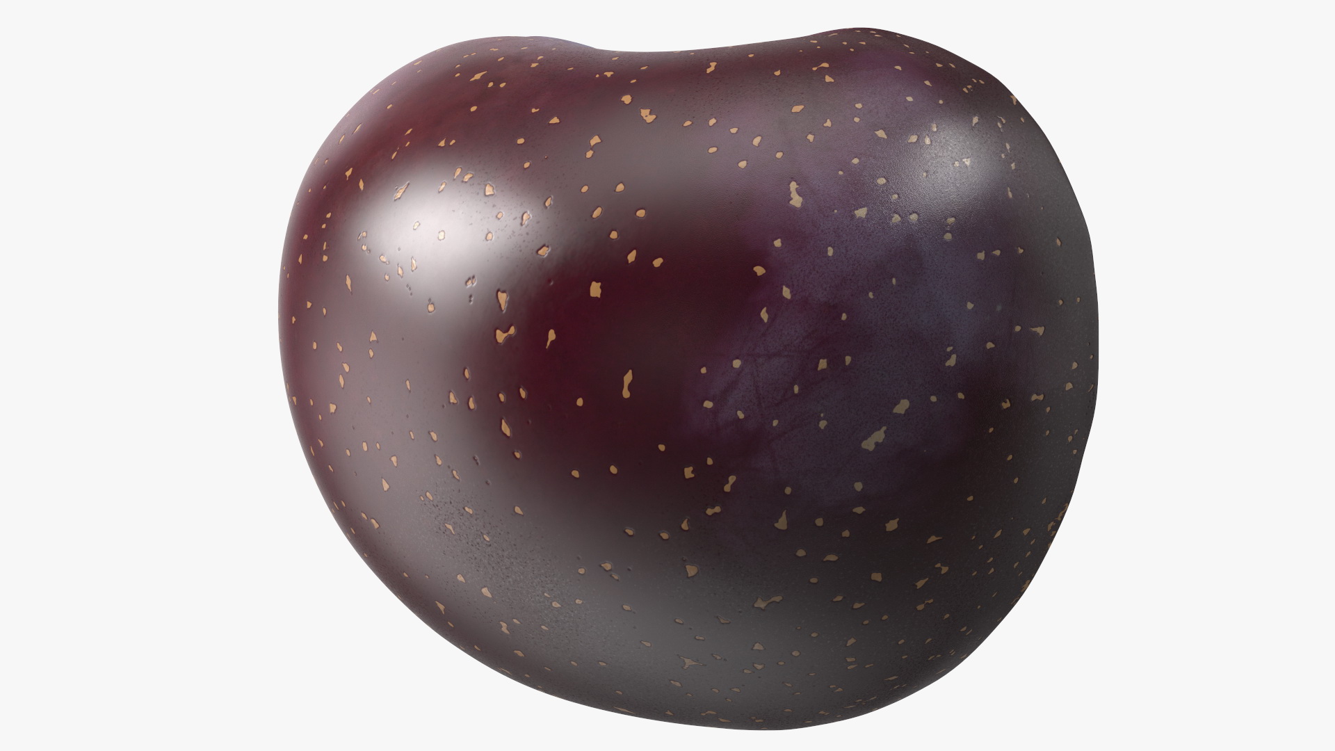Ripe Plum Half 3D model