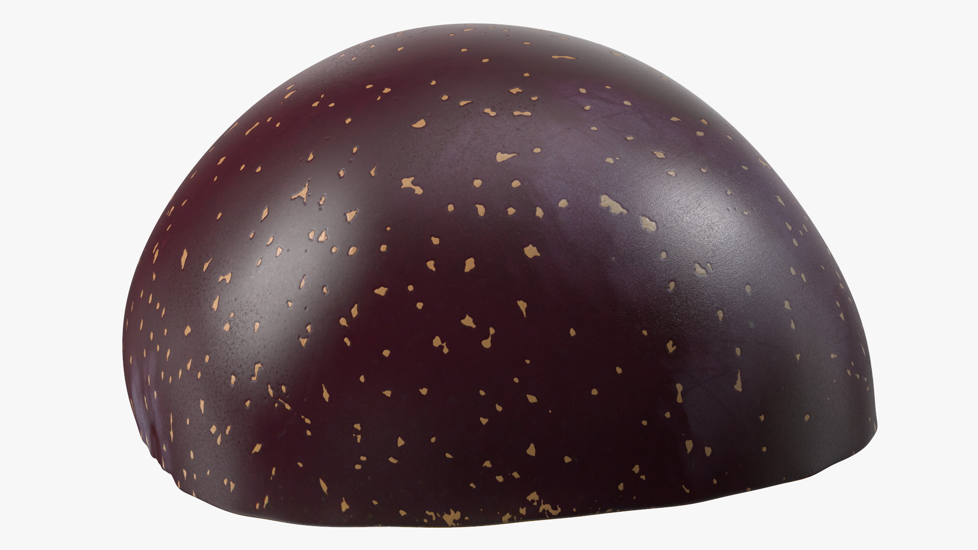Ripe Plum Half 3D model