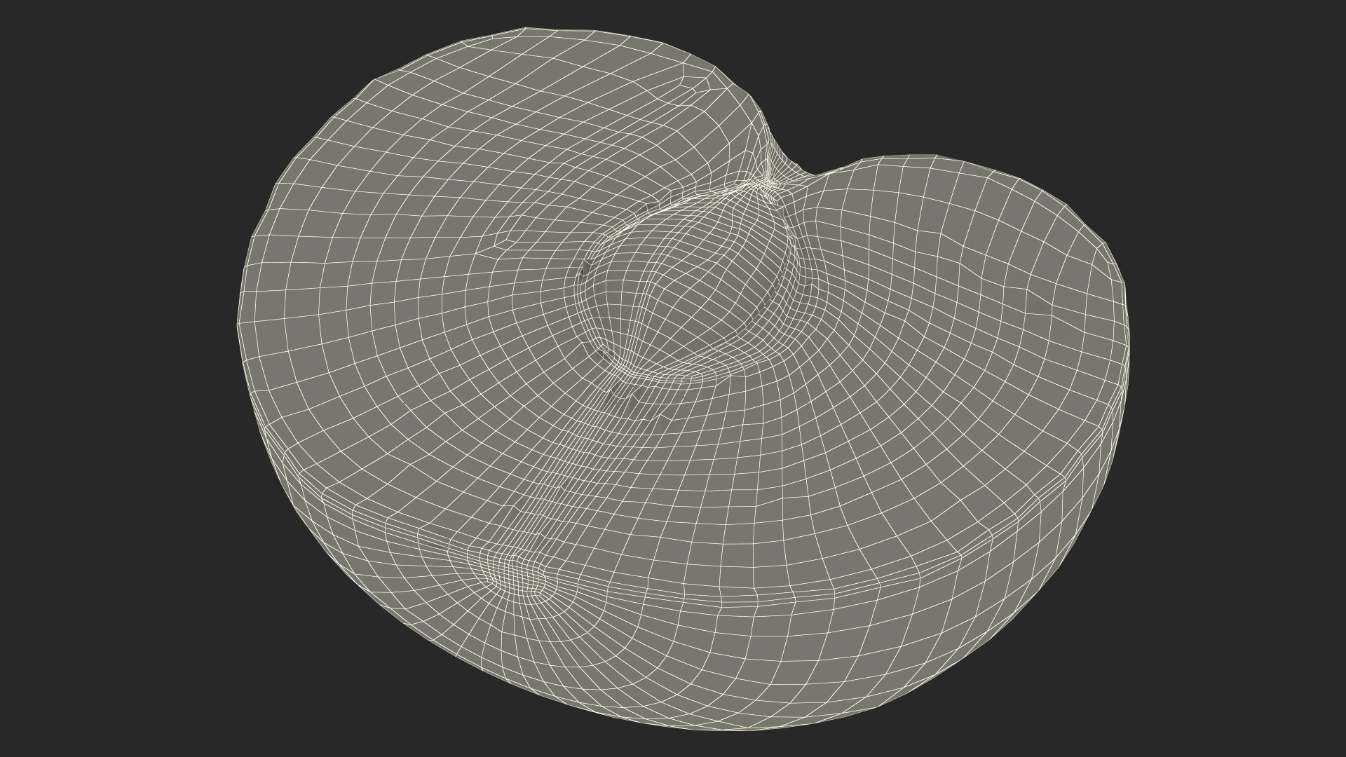 Ripe Plum Half 3D model