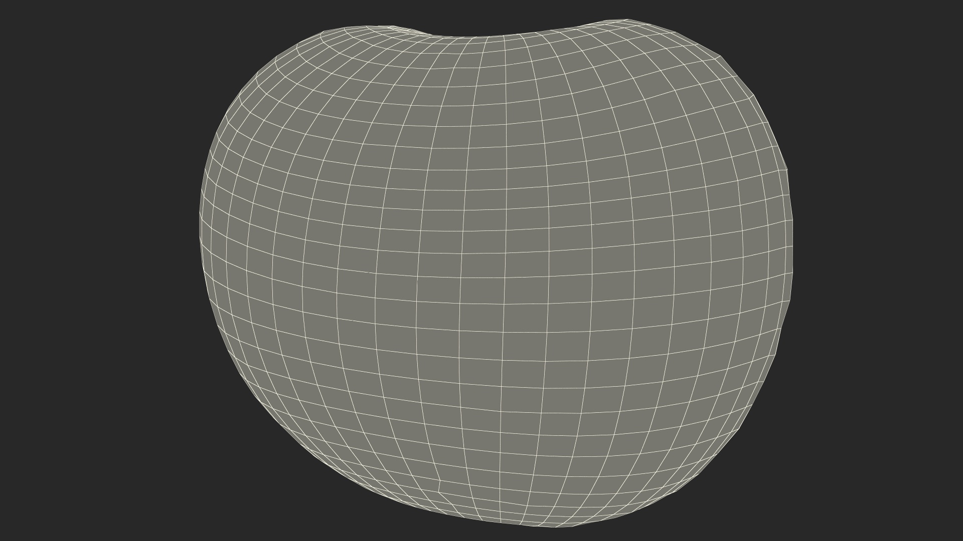 Ripe Plum Half 3D model