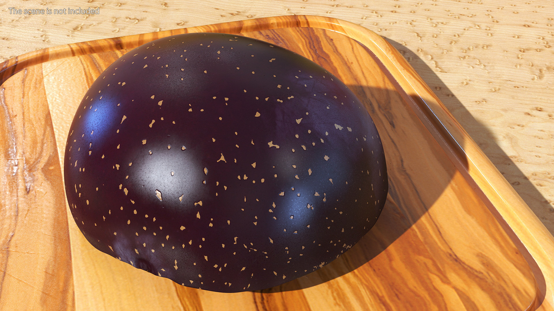 Ripe Plum Half 3D model