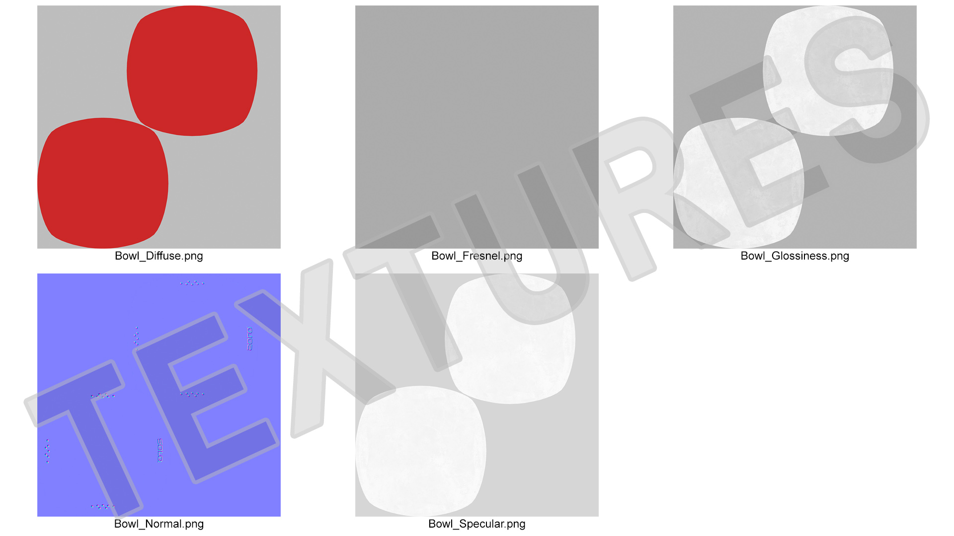 Solo Squared Plastic Bowl Red 3D model