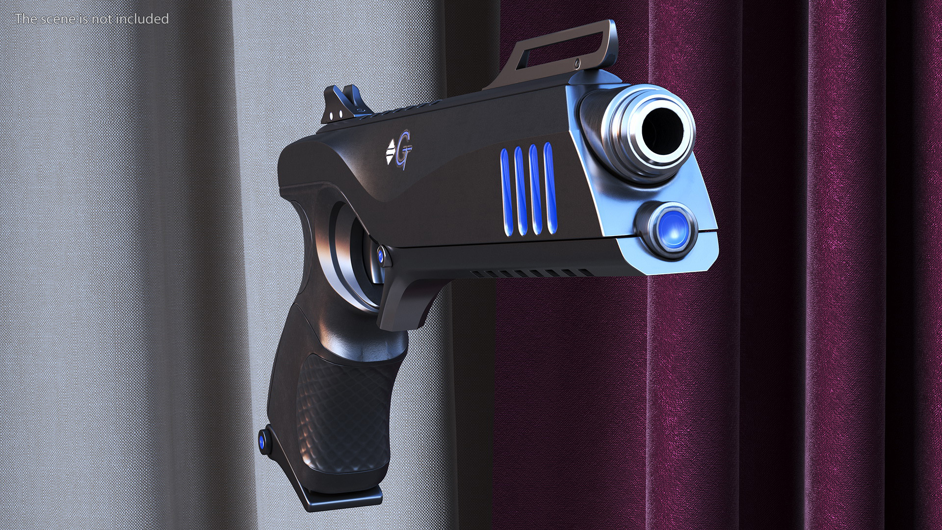 Futuristic Sci Fi Pistol 3D model