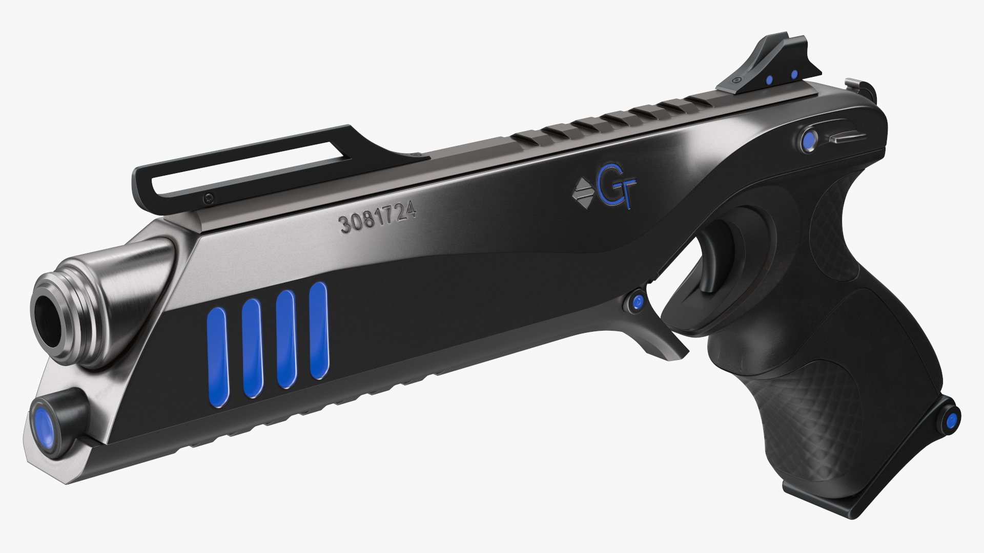 Futuristic Sci Fi Pistol 3D model