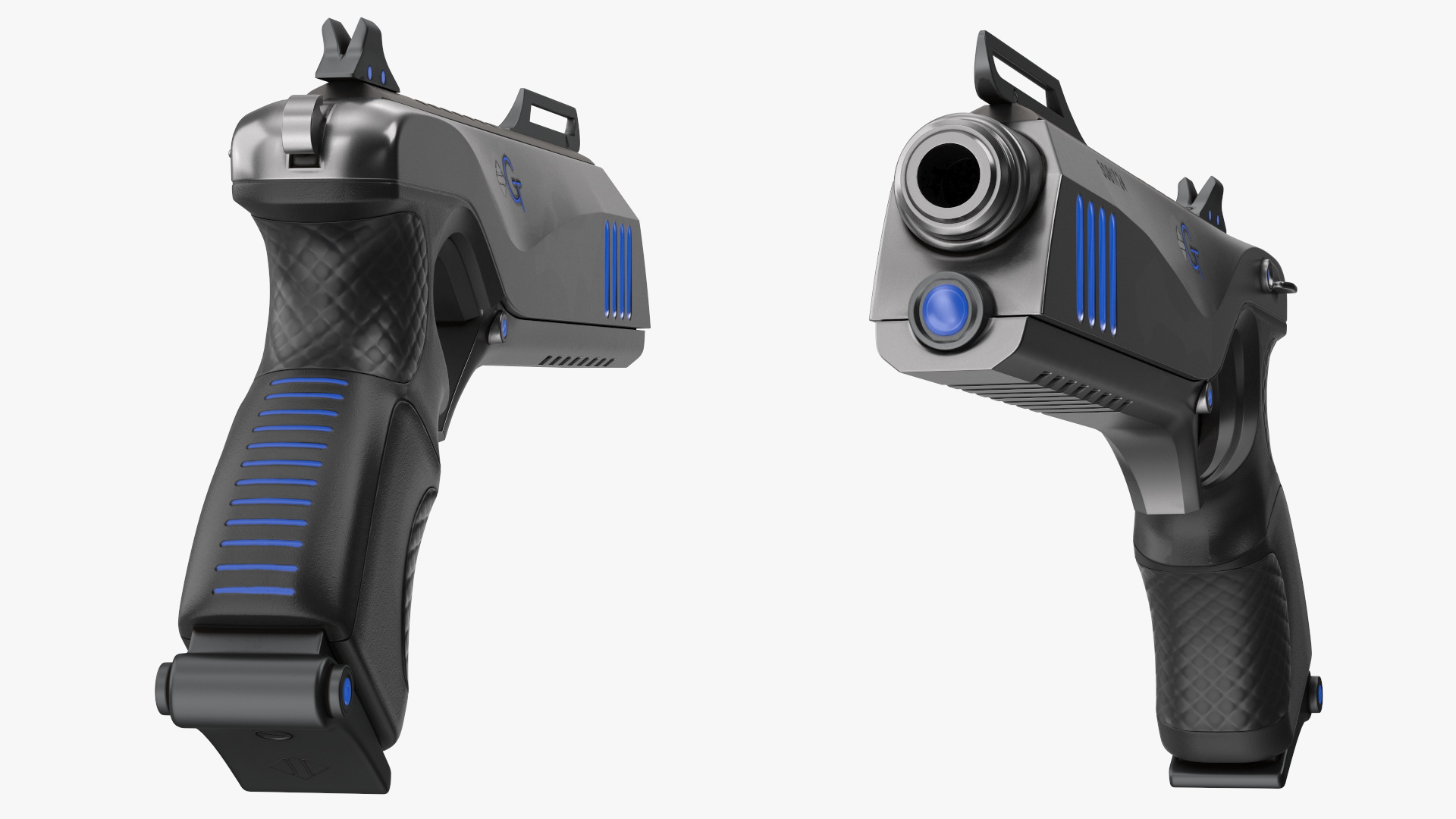 Futuristic Sci Fi Pistol 3D model