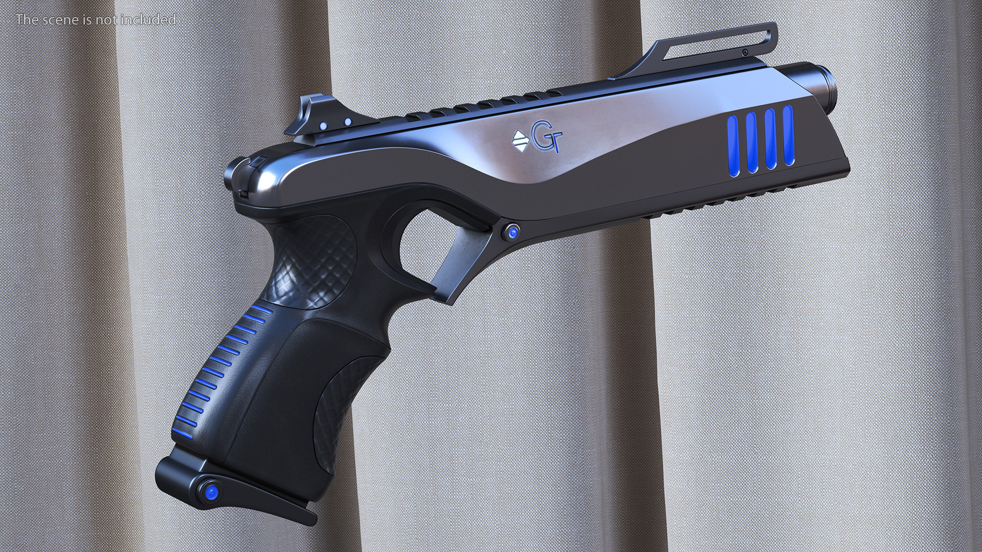 Futuristic Sci Fi Pistol 3D model