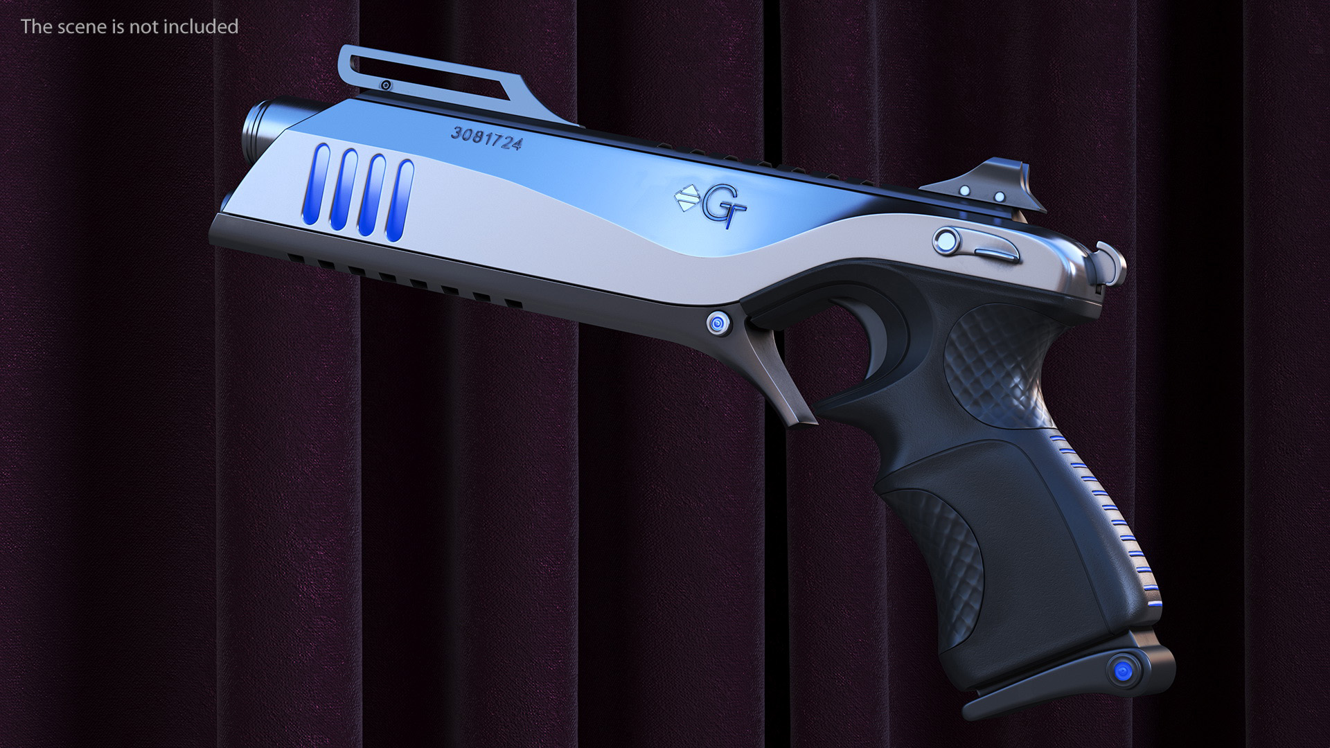 Futuristic Sci Fi Pistol 3D model