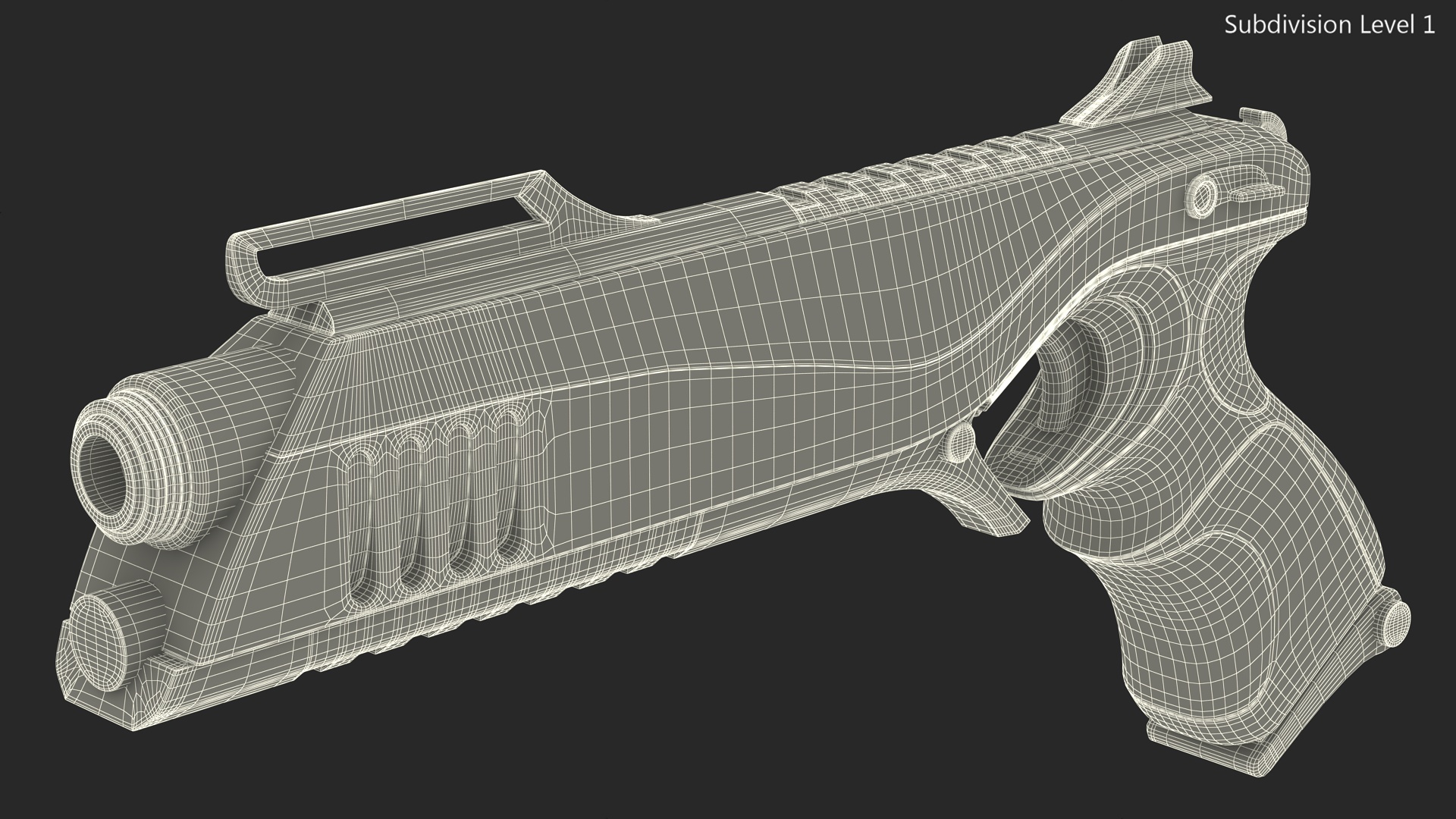 Futuristic Sci Fi Pistol 3D model