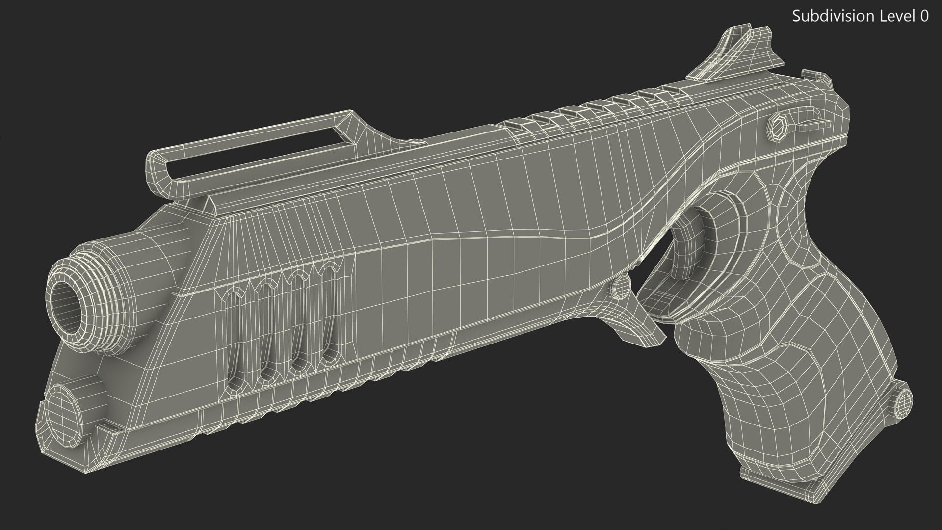 Futuristic Sci Fi Pistol 3D model