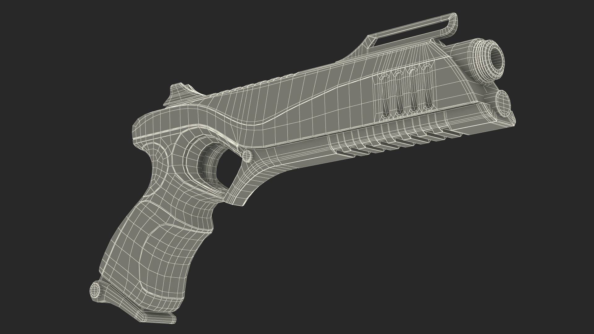 Futuristic Sci Fi Pistol 3D model