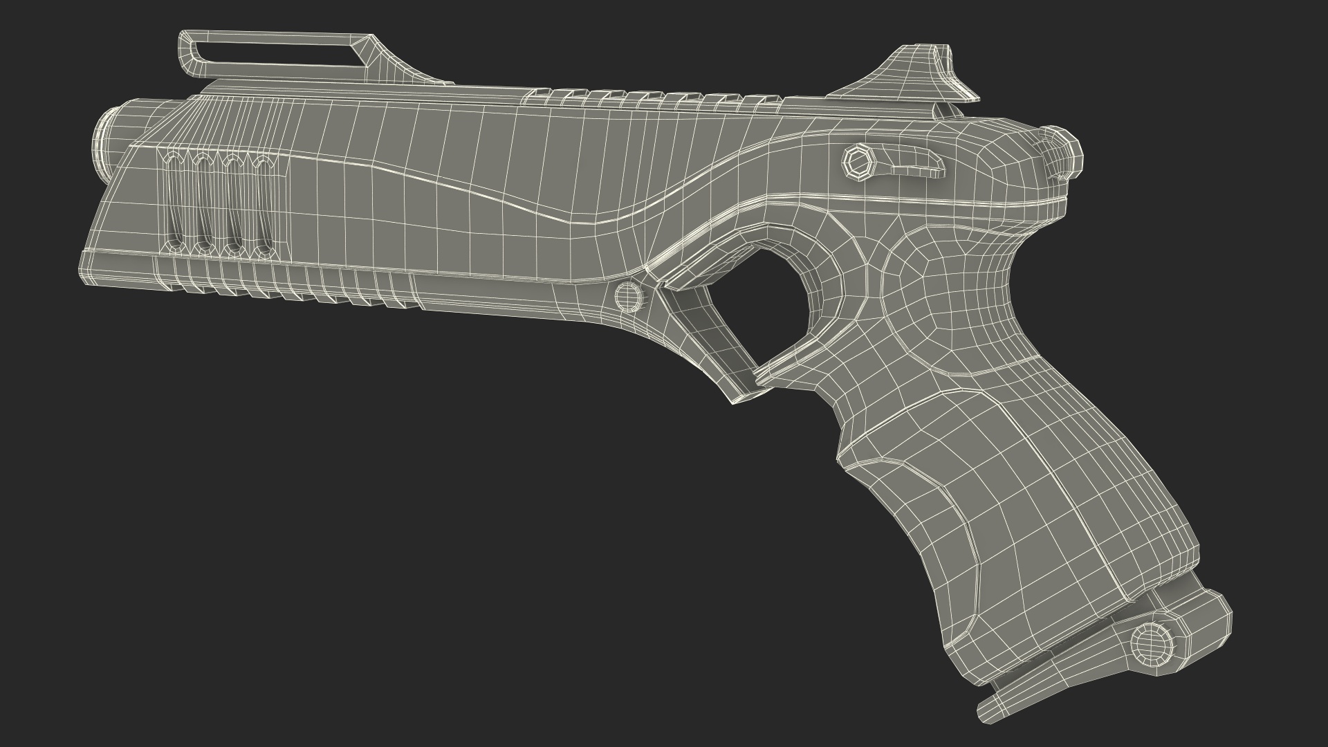 Futuristic Sci Fi Pistol 3D model
