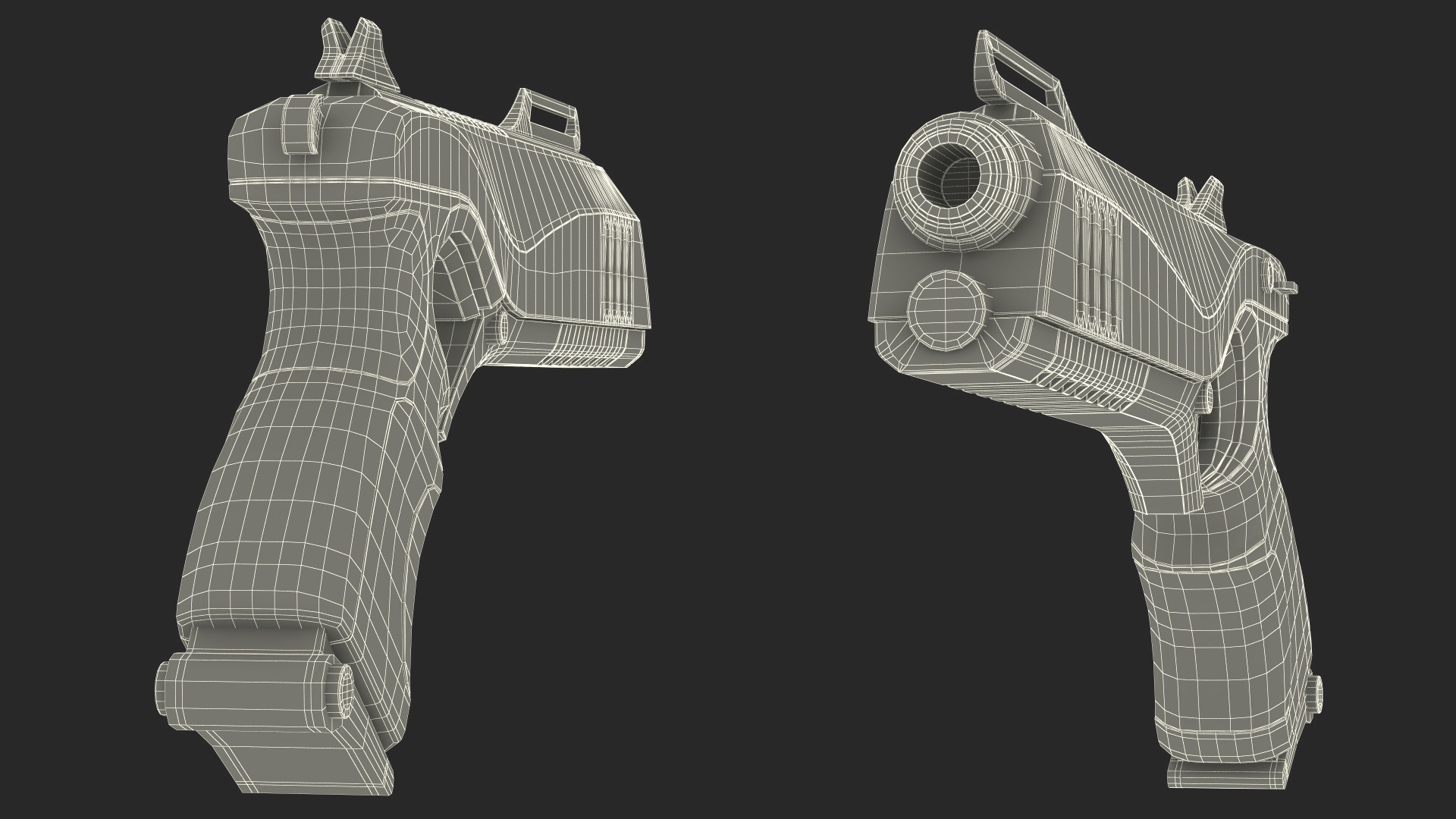 Futuristic Sci Fi Pistol 3D model