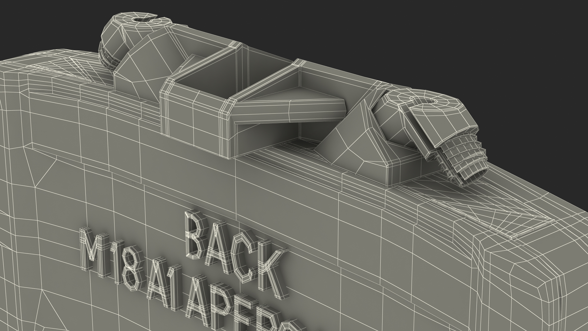 M18A1 Claymore Anti Personnel Mine Aged 3D model