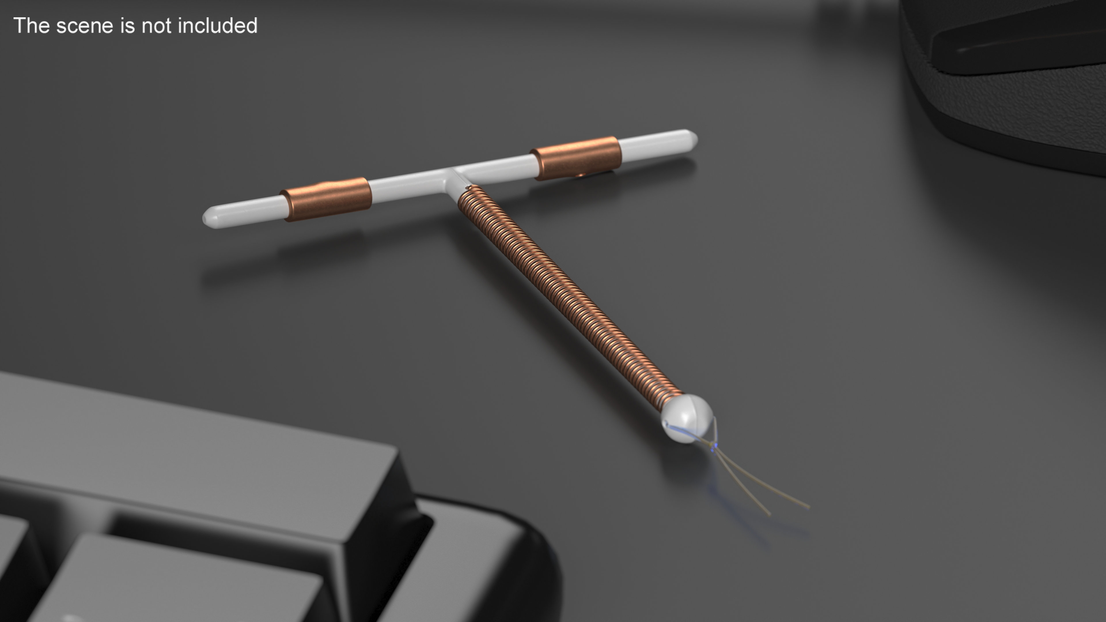 Copper Intrauterine Device T-IUD 3D