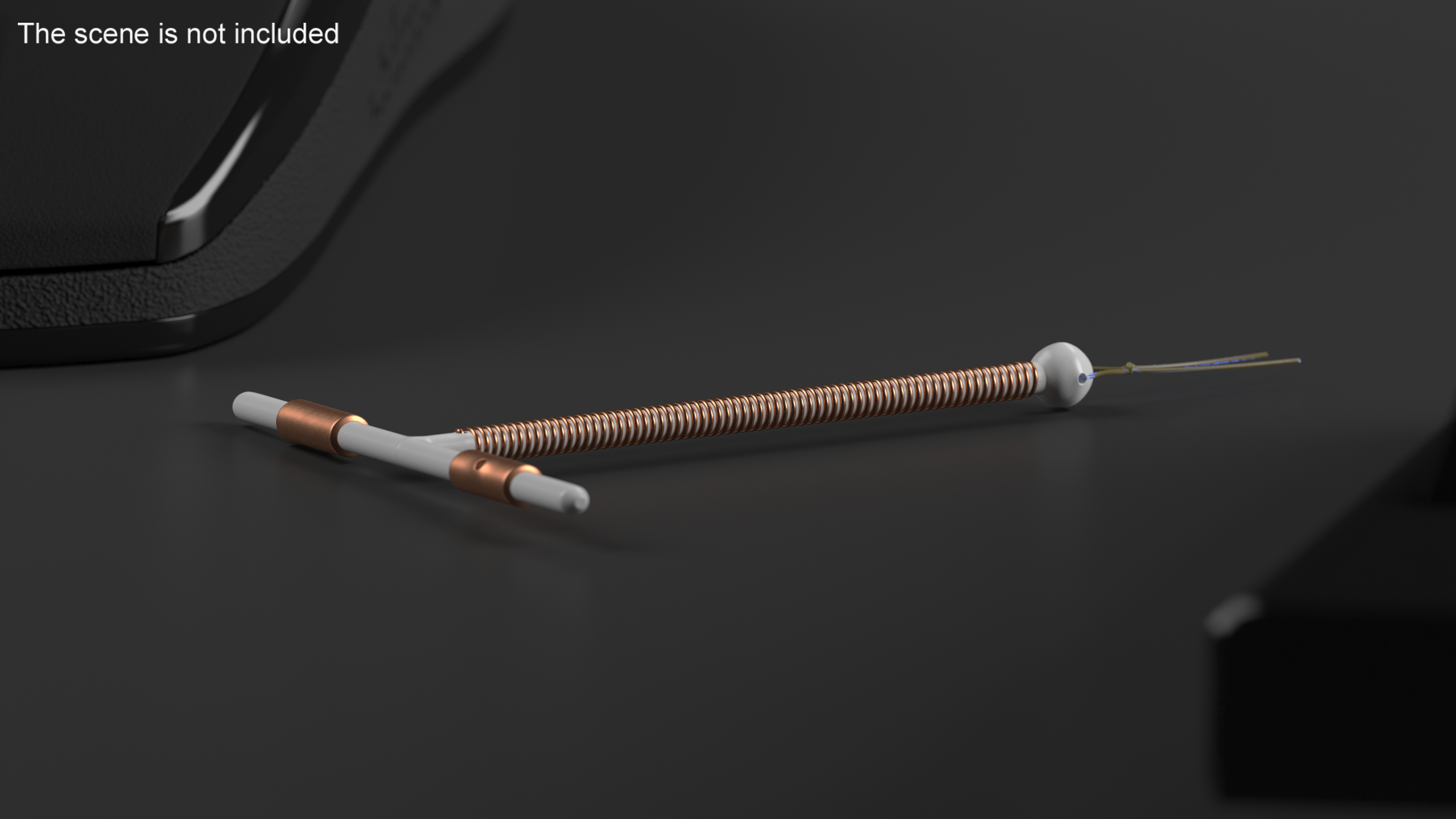 Copper Intrauterine Device T-IUD 3D