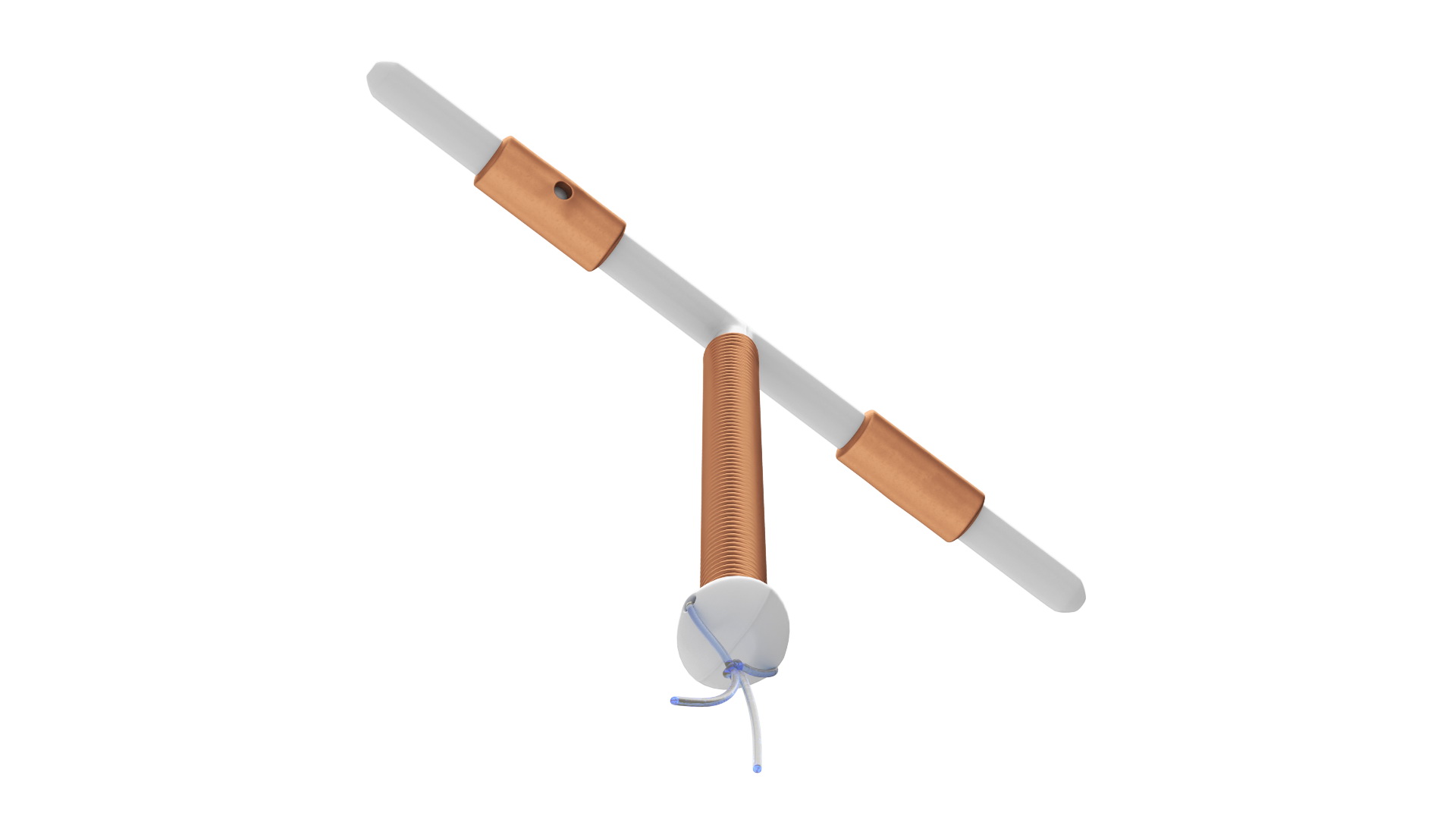 Copper Intrauterine Device T-IUD 3D