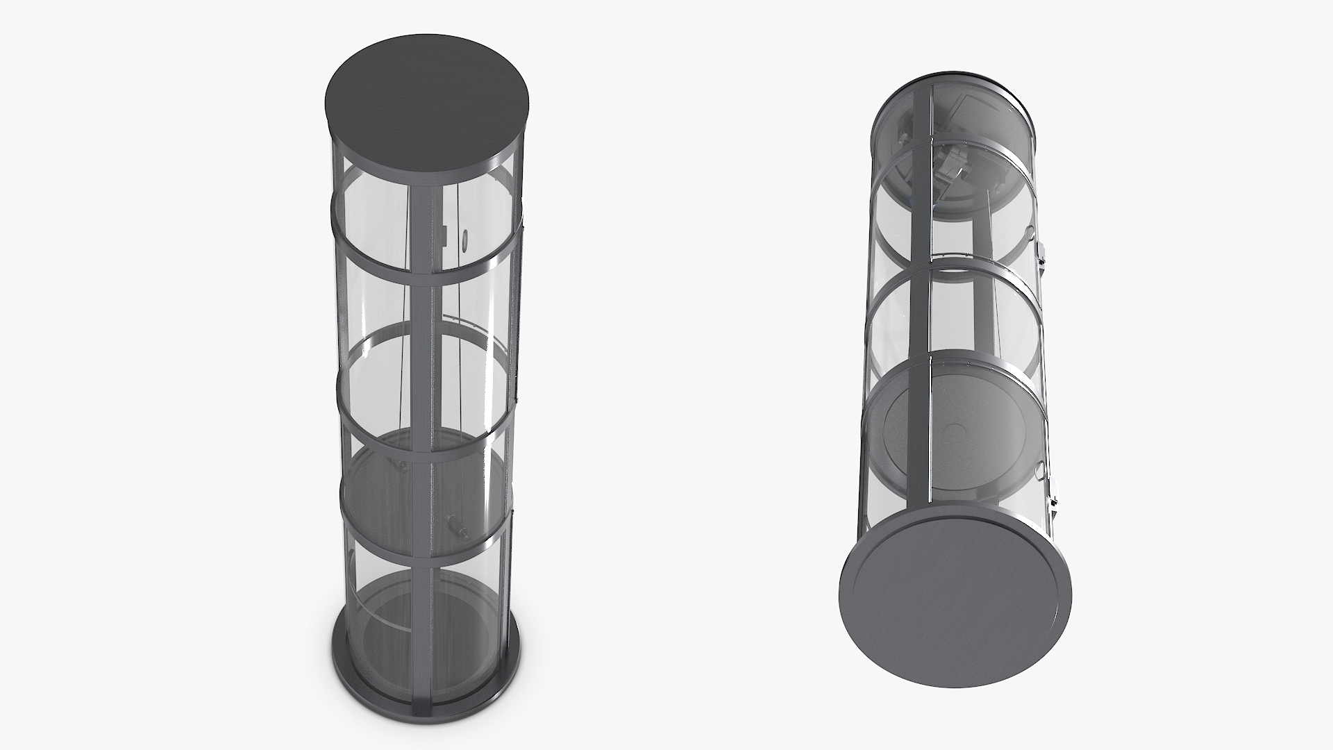 3D model Small Glass Elevator