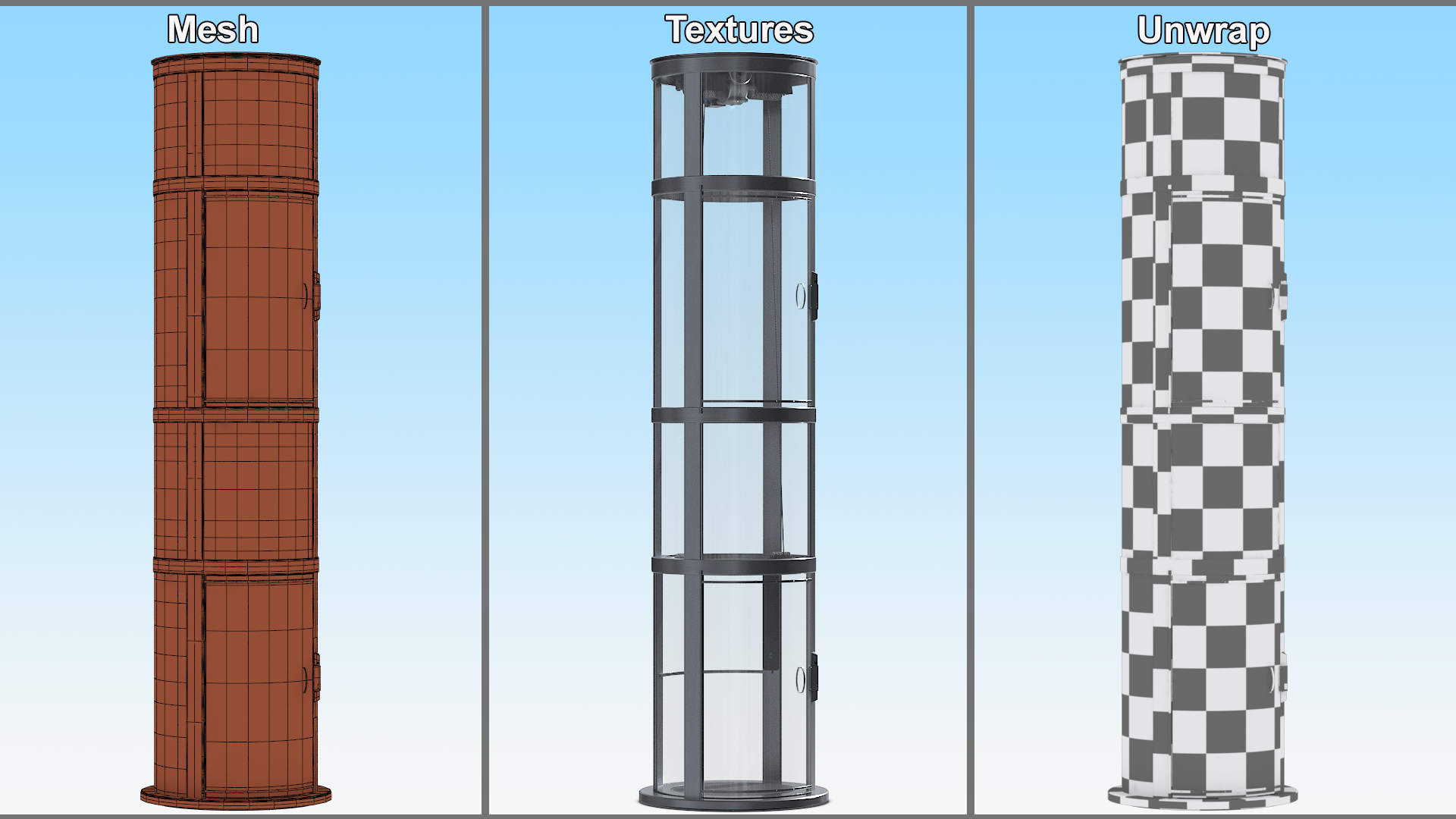 3D model Small Glass Elevator