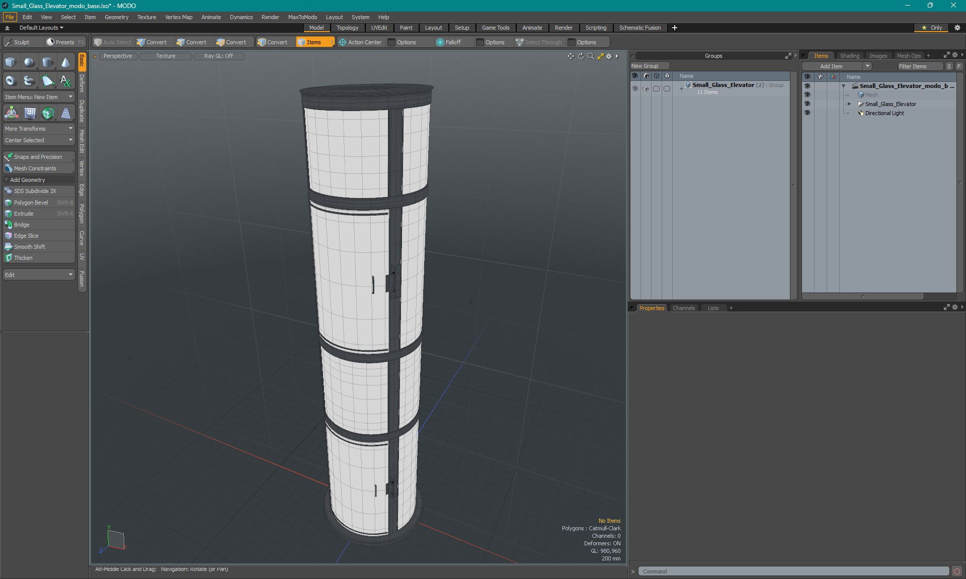 3D model Small Glass Elevator