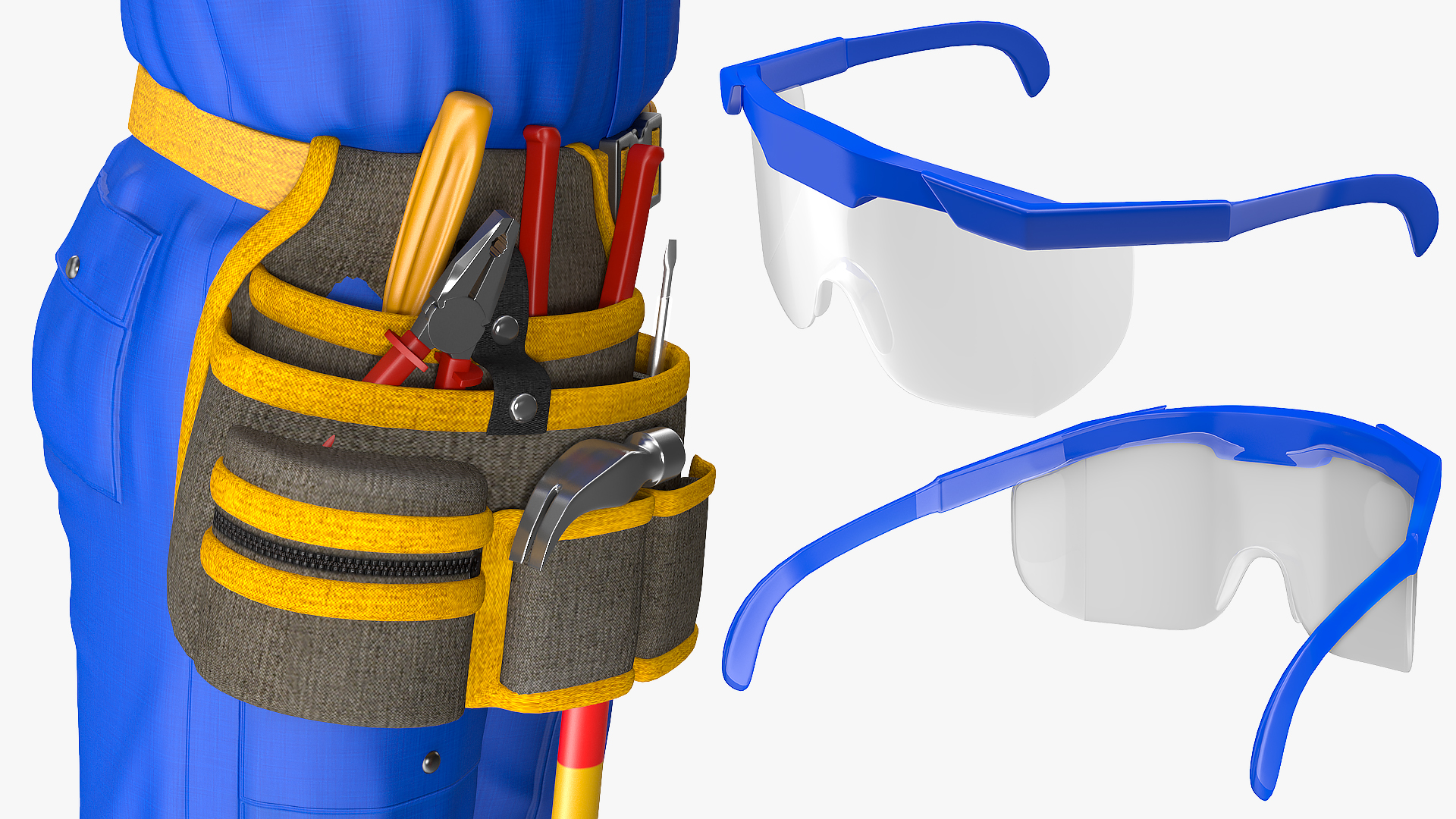 3D model Electrician Thinking