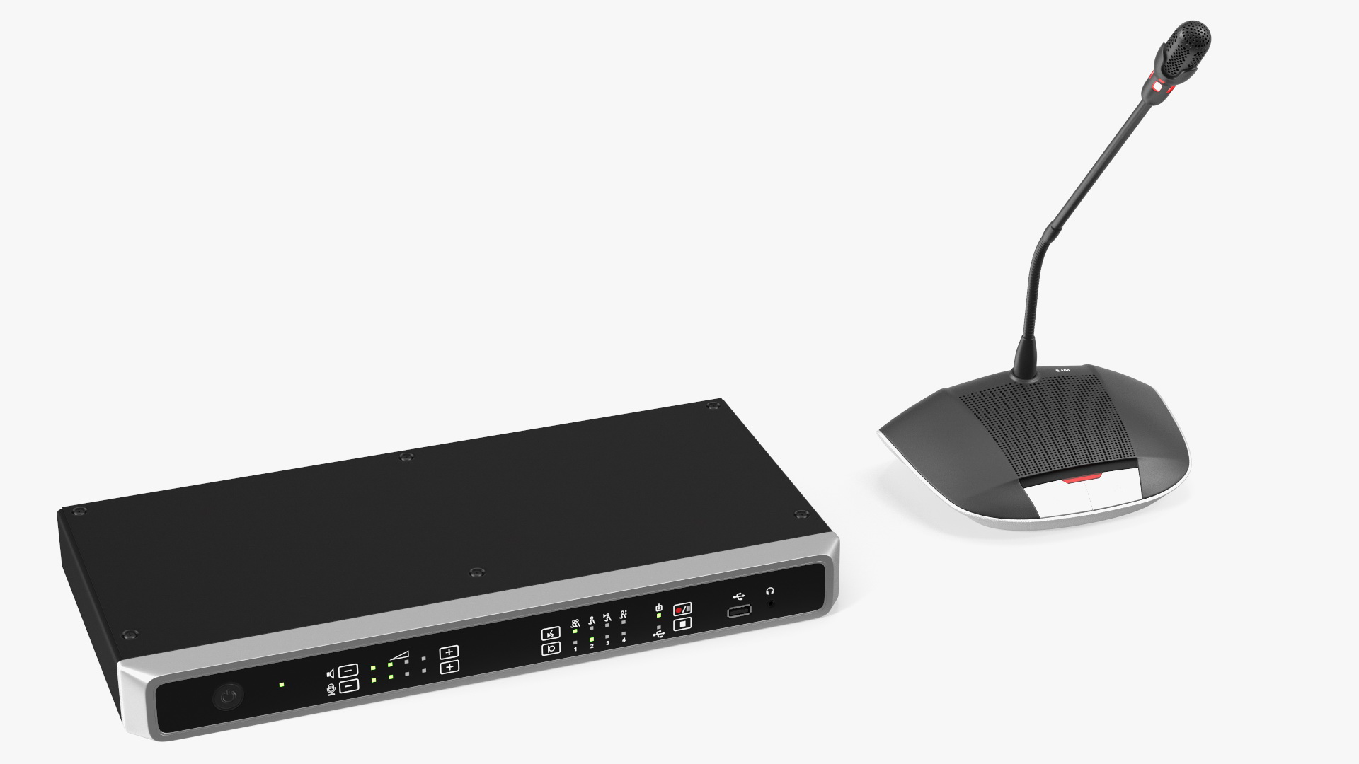 3D Conference System Control Unit with Microphone